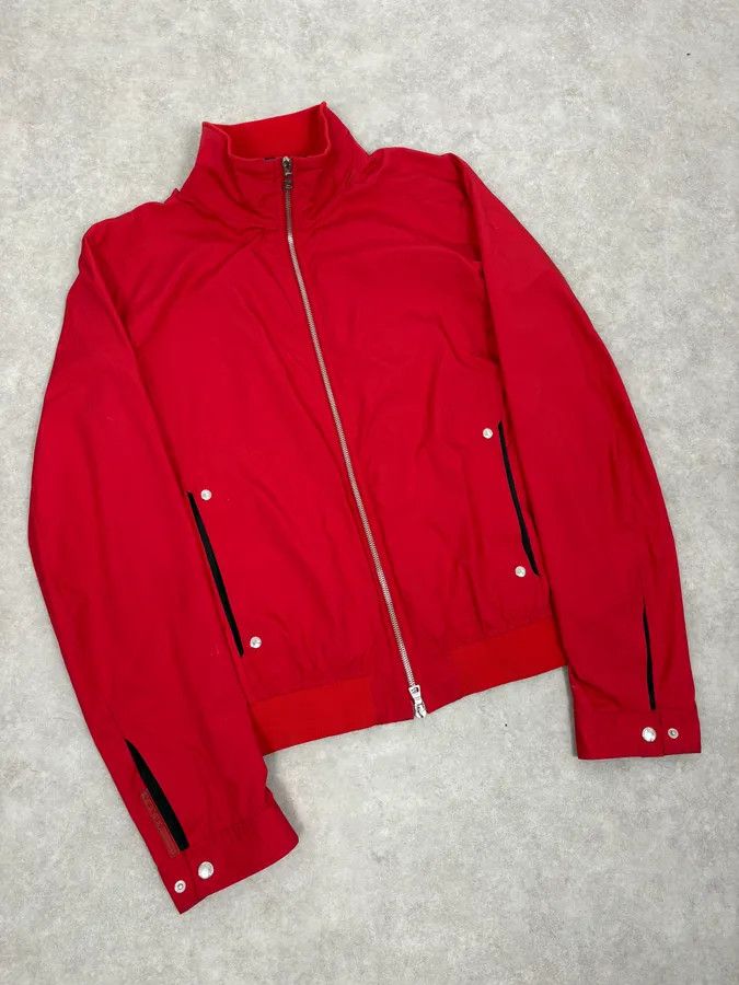 Prada 2000s Prada Red Nylon Linea Rossa Light Jacket Size US M / EU 48-50 / 2 - 4 Thumbnail