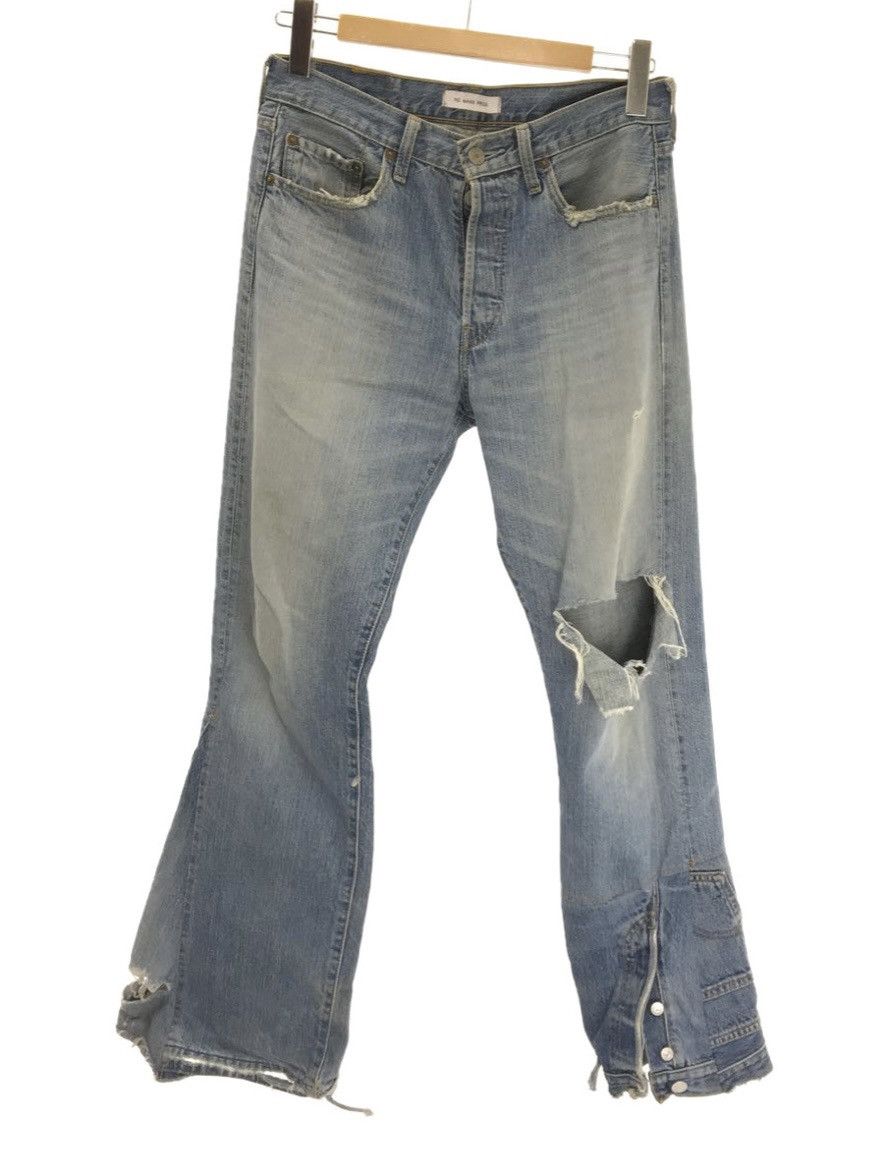 Japanese Brand NO MASS PROD ripped jeans Size US 30 / EU 46 - 1 Thumbnail
