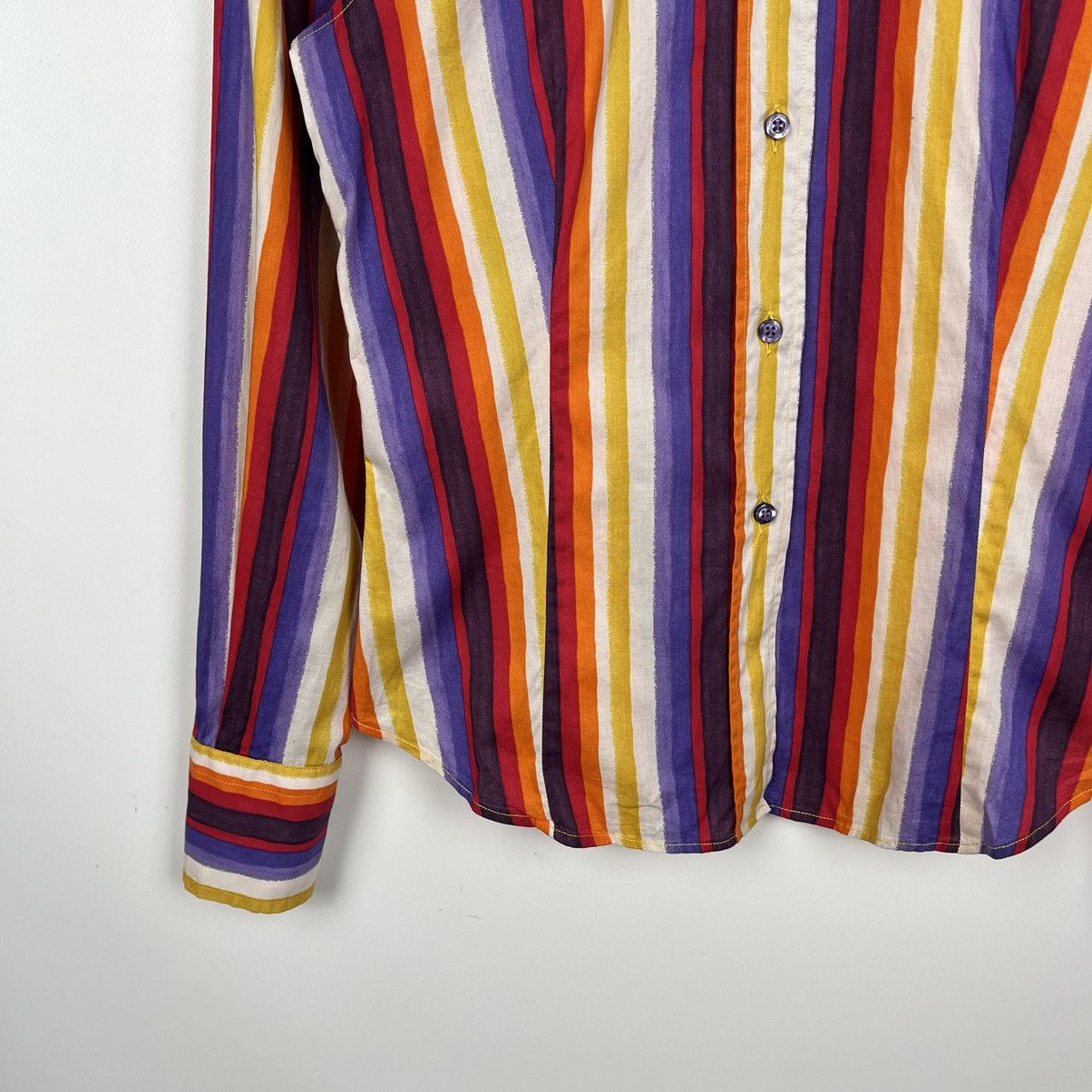 Etro Ladies Etro Milano stripped long sleeve button up Shirt Size XS / US 0-2 / IT 36-38 - 4 Thumbnail