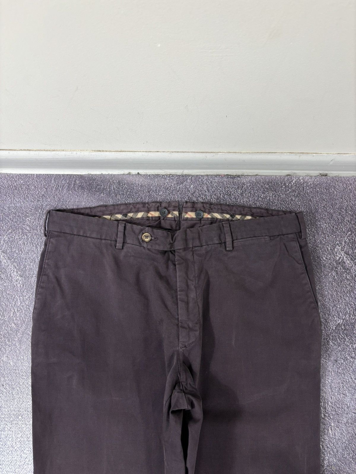 Burberry Burberry Men’s Burgundy Straight Fit Chino Pants Trousers Size US 36 / EU 52 - 4 Thumbnail