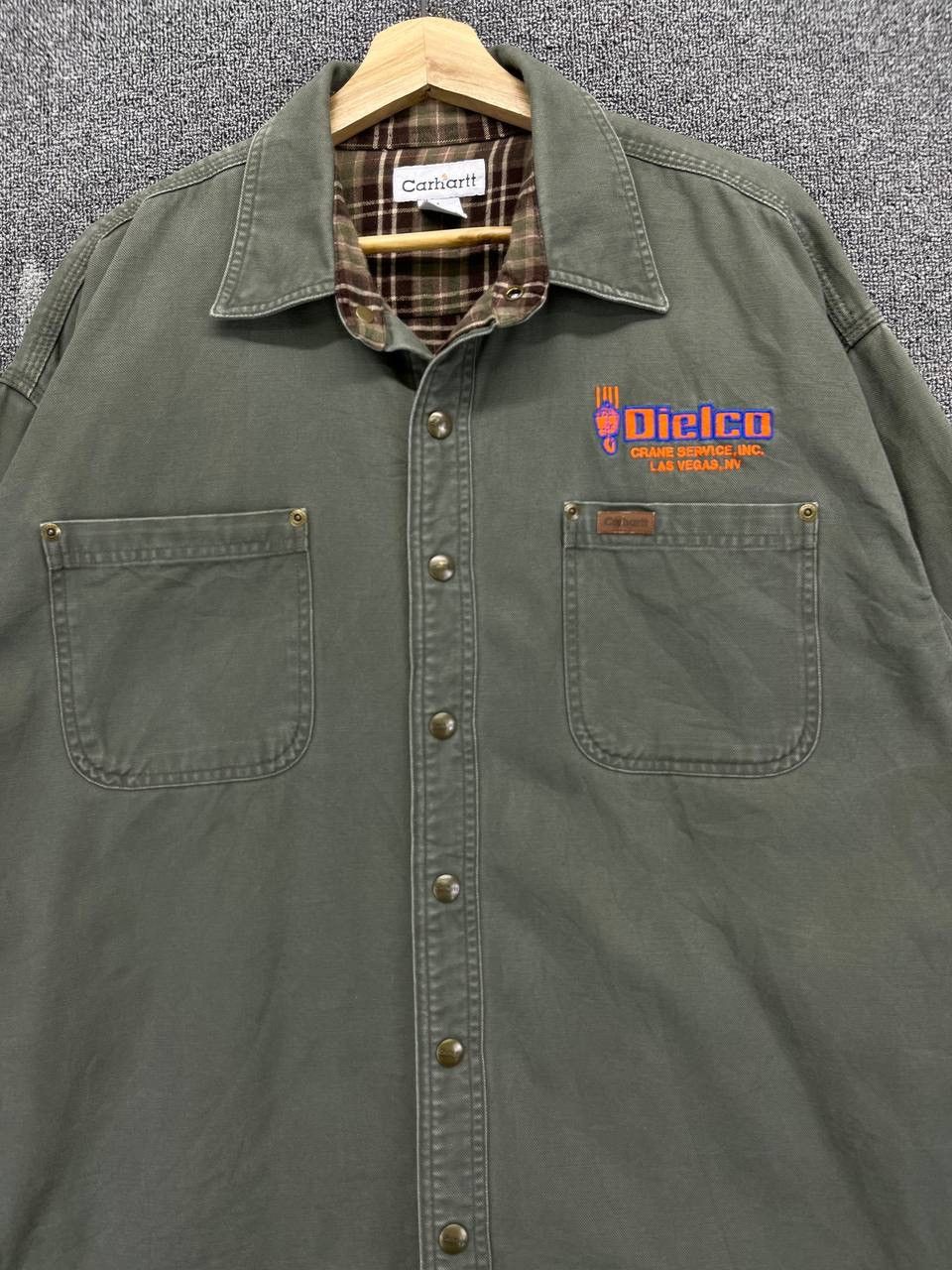 Carhartt Vintage Carhartt Button Up Work Wear Jacket Size US L / EU 52-54 / 3 - 5 Thumbnail