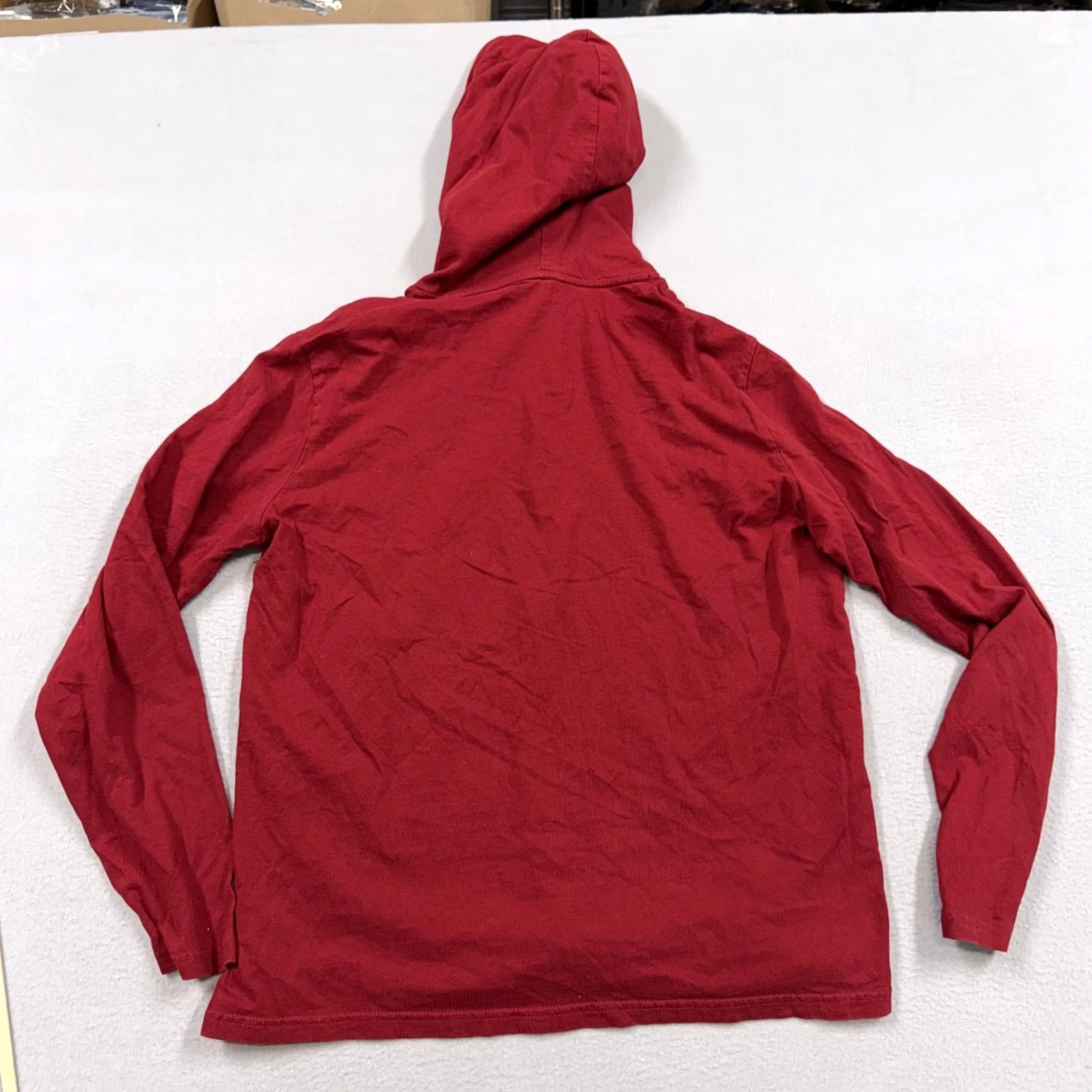 Polo Ralph Lauren Polo Ralph Lauren Hoodie Sweatshirt Mens M Red Lightweight Jersey Pullover Crew Neck Hooded Logo Embroidered Size US M / EU 48-50 / 2 - 3 Thumbnail