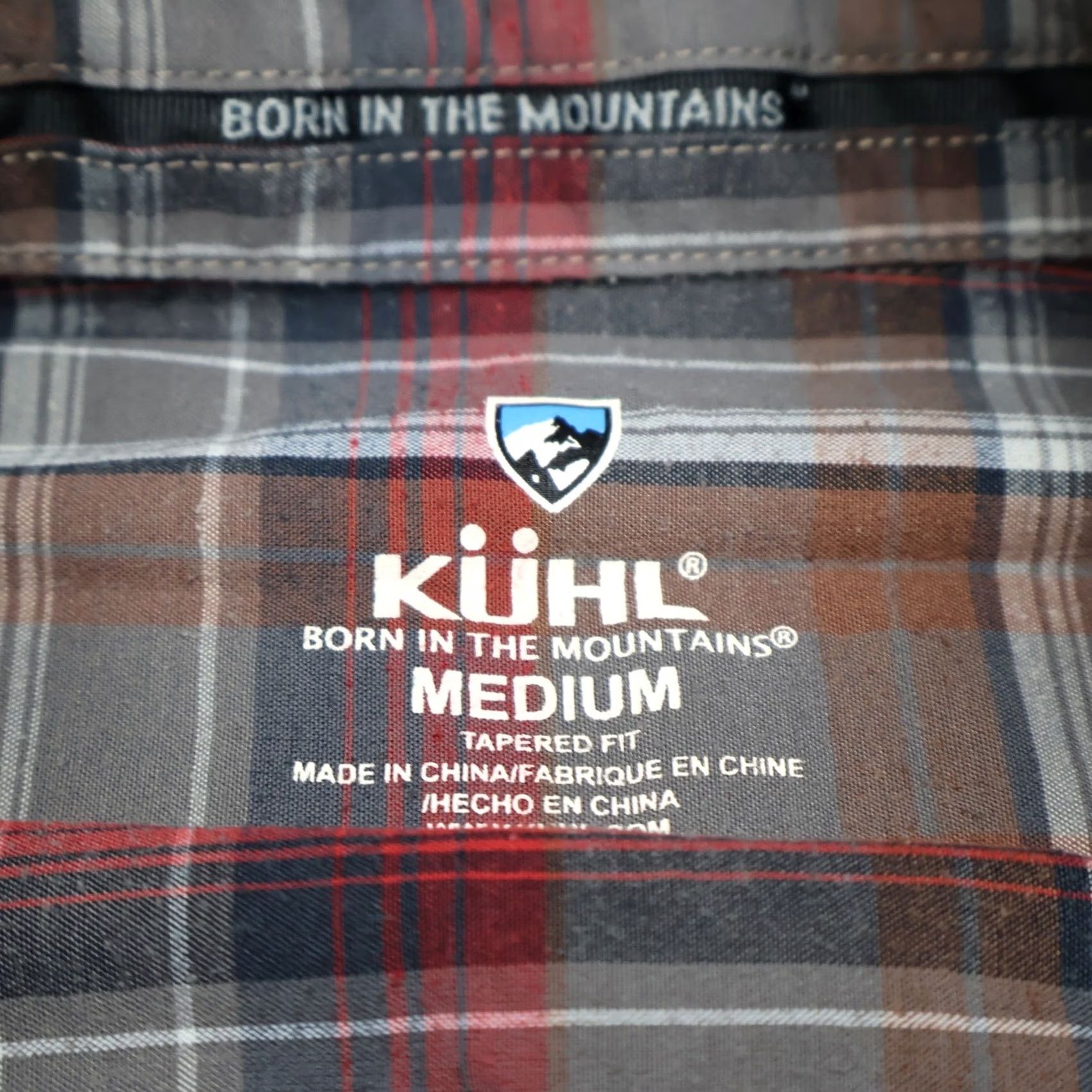 Vintage Kuhl Shirt Mens Medium Red Plaid Short Sleeve Tapered Fit Casual Button Down Size US M / EU 48-50 / 2 - 3 Thumbnail
