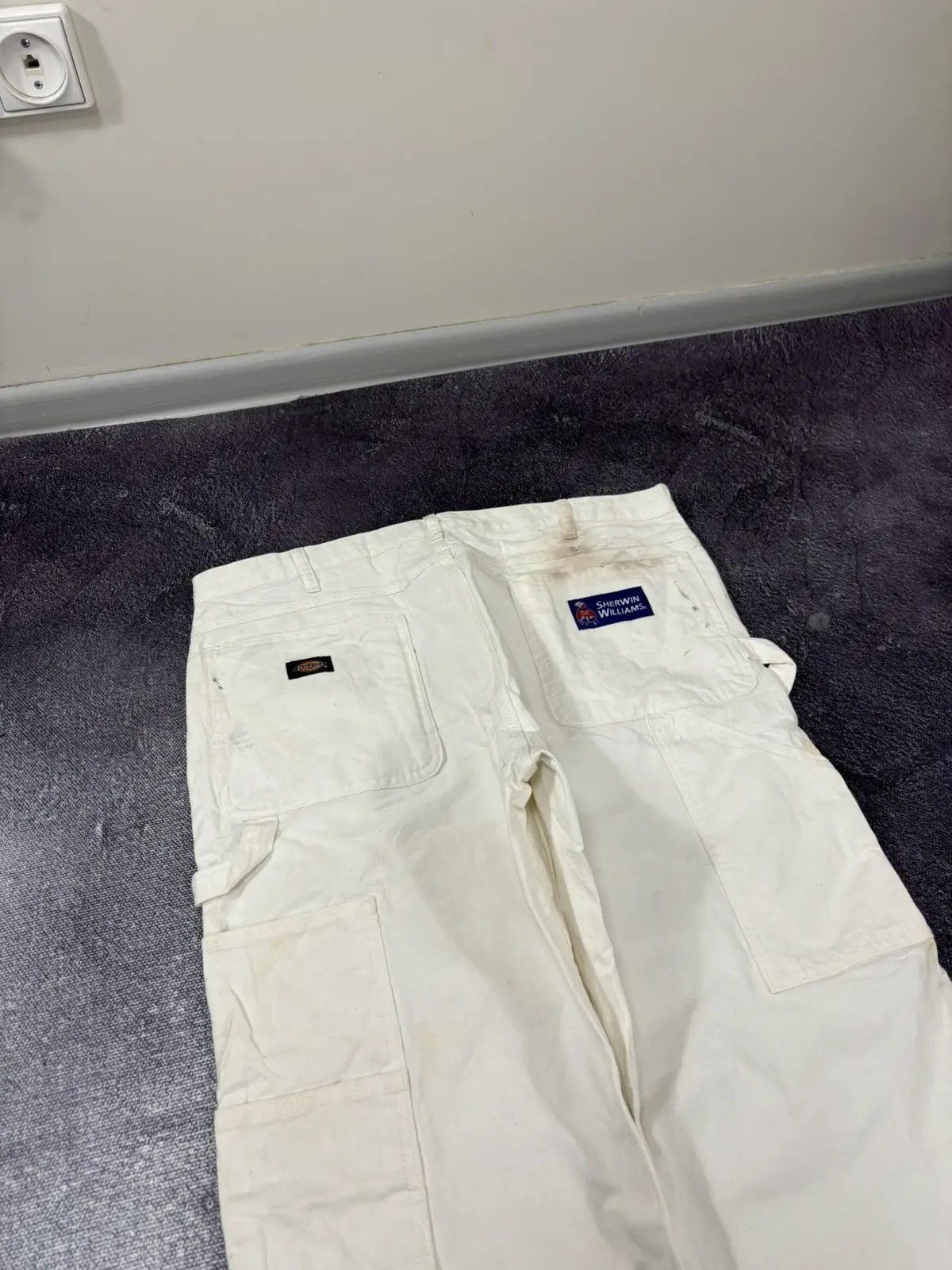 Dickies × Vintage Vintage Dickies American Hype White Skate Baggy Cargo Pants Size US 38 / EU 54 - 4 Thumbnail