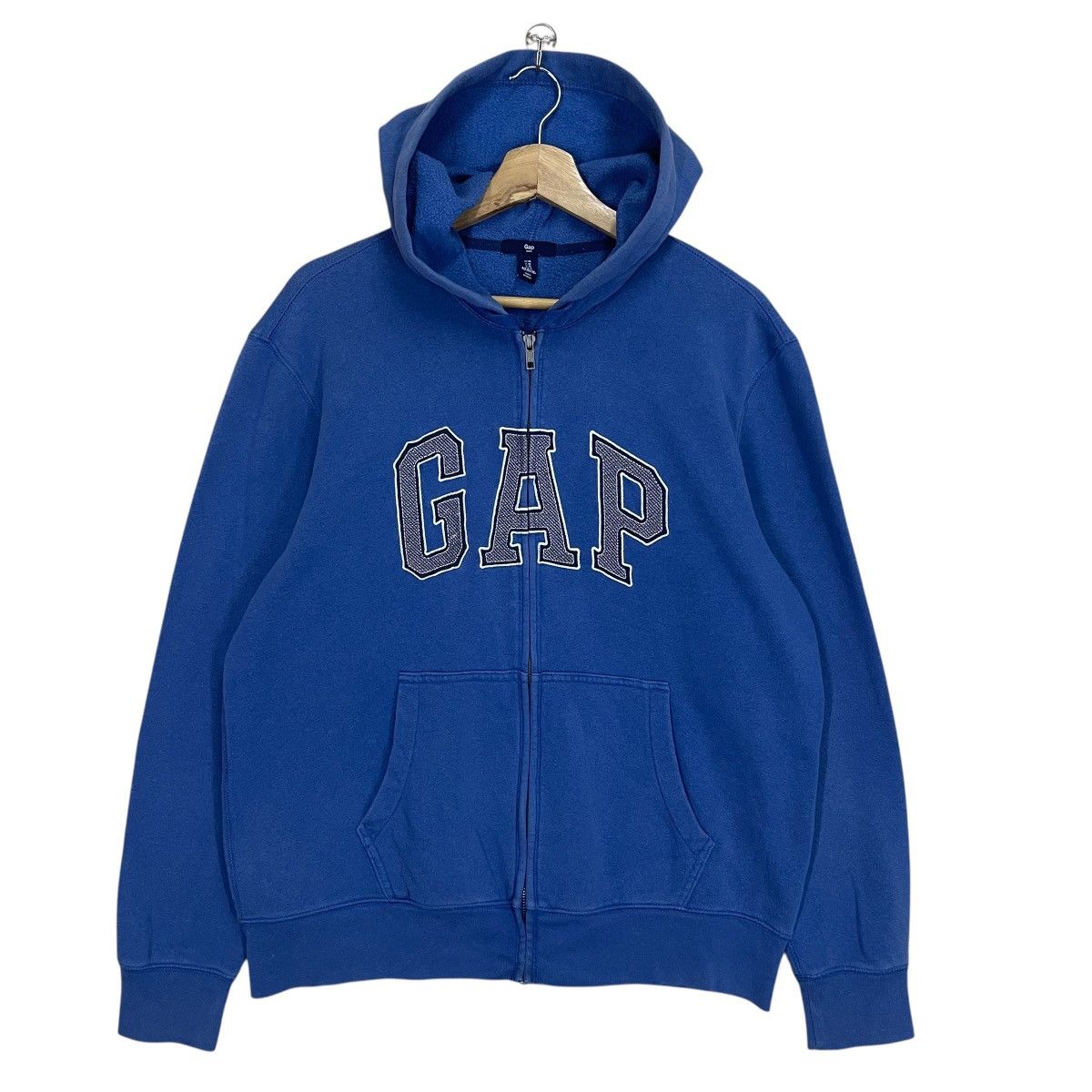 Gap Gap Big Logo Embroidered Fullzip Hoodie Size M Size US L / EU 52-54 / 3 - 1 Thumbnail