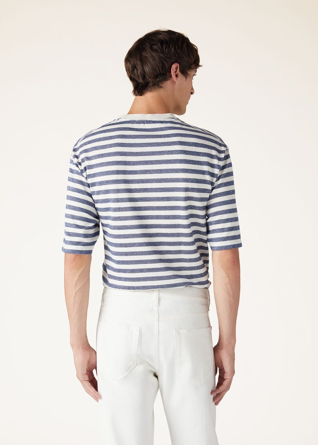 Loro Piana o1w1db10125 FAN8051 Kuroshio T-Shirt in Blue & White Size US S / EU 44-46 / 1 - 3 Thumbnail