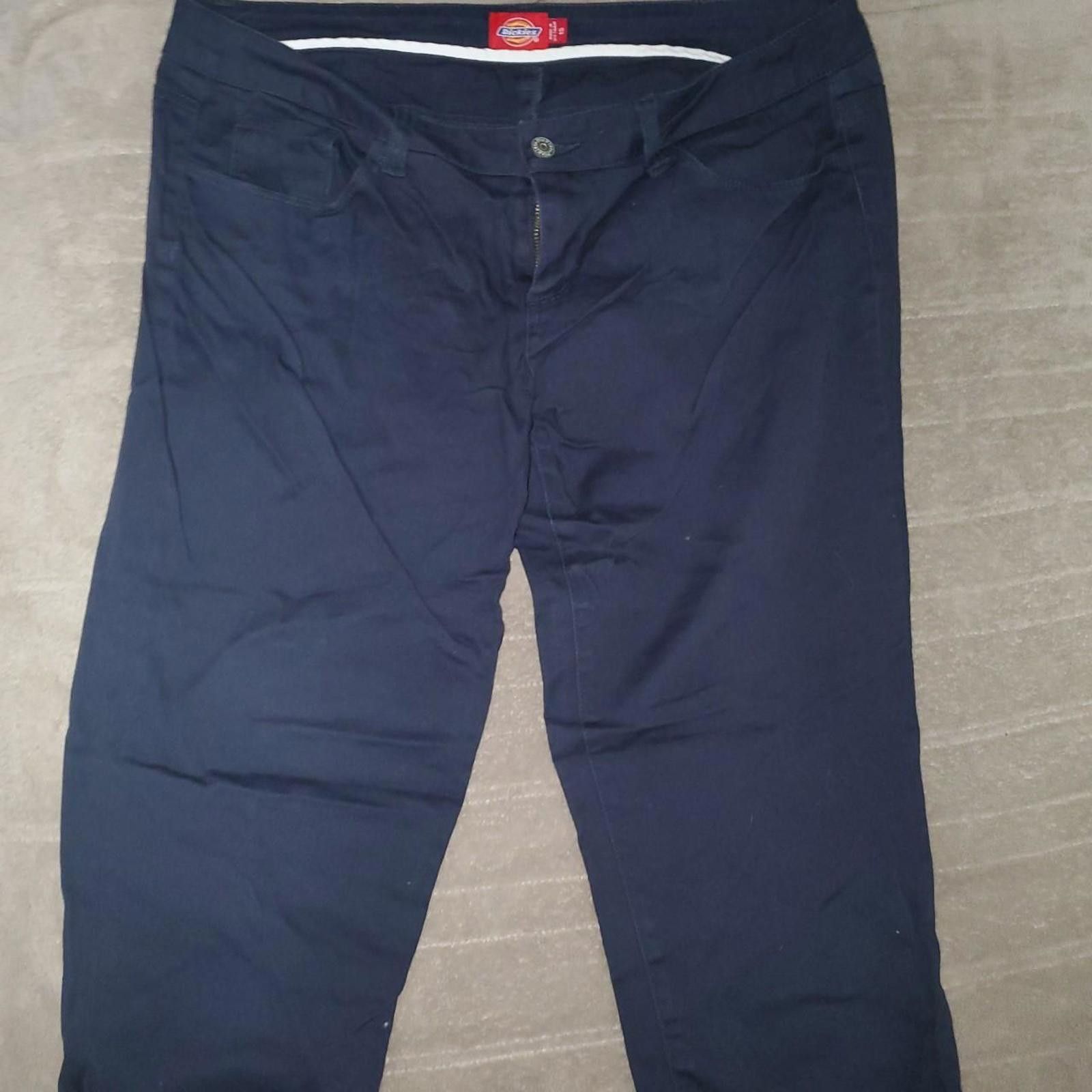 Dickies Dickies Women's Black Trousers Size 36" / US 14 / IT 50 - 1 Thumbnail