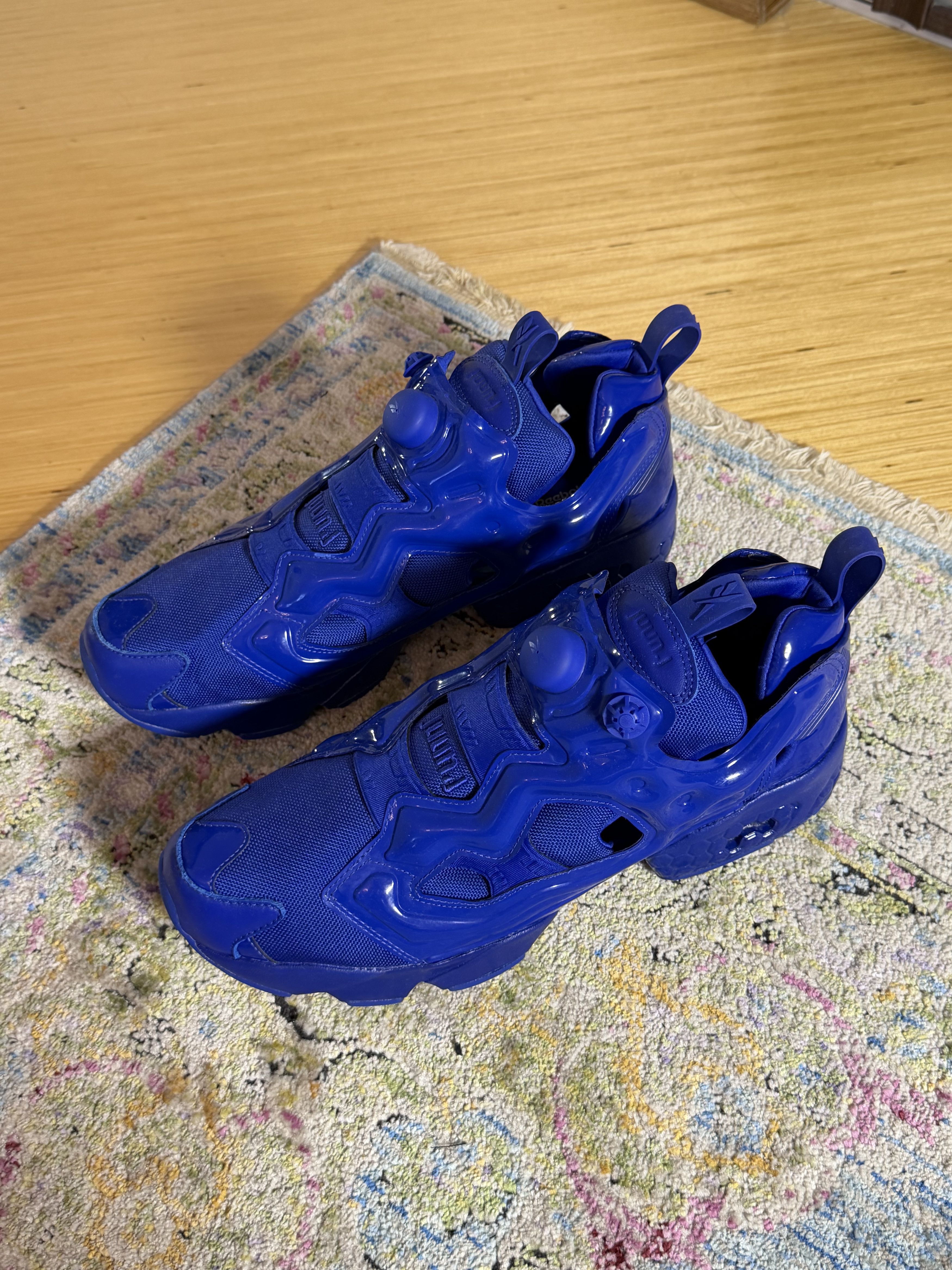 Juun.J × Reebok Juun.J Blue Reebok Edition Instapump Fury OG Sneakers Size US 12 / EU 45 - 3 Thumbnail