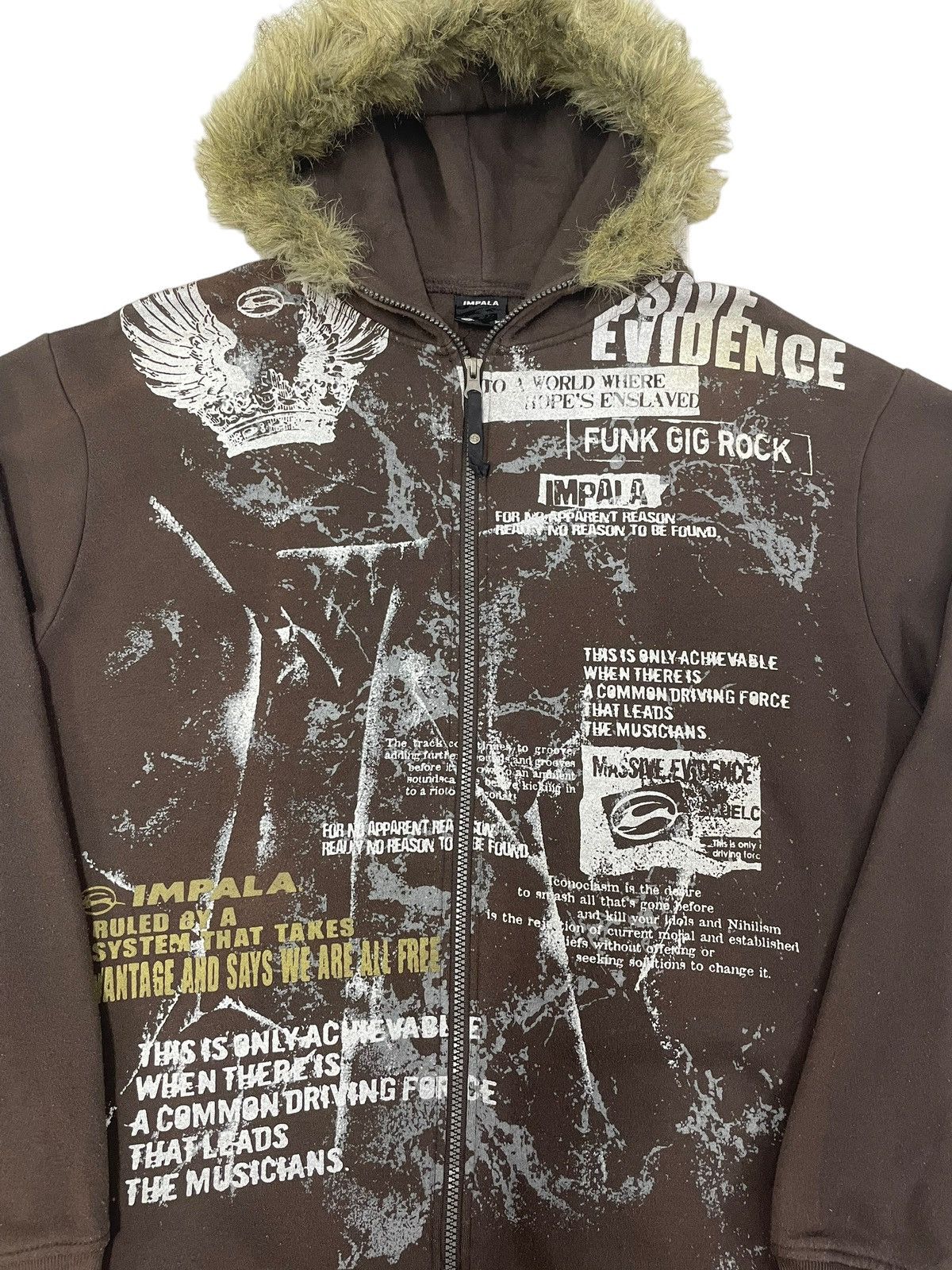 If Six Was Nine × Japanese Brand × Le Grande Bleu (L.G.B.) Impala Japan Poem Fur Hoodie Sunfaded Size US L / EU 52-54 / 3 - 4 Thumbnail