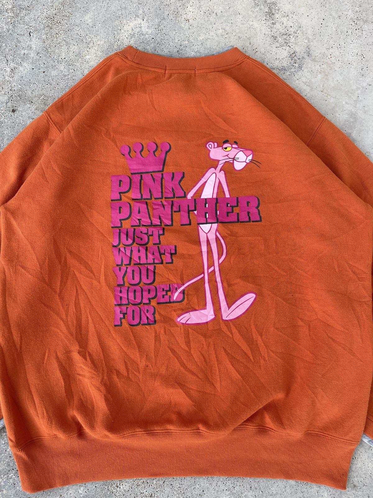 Anime × Cartoon Network × Vintage Vintage Y2K Pink Panther Sweatshirt Size US L / EU 52-54 / 3 - 4 Thumbnail
