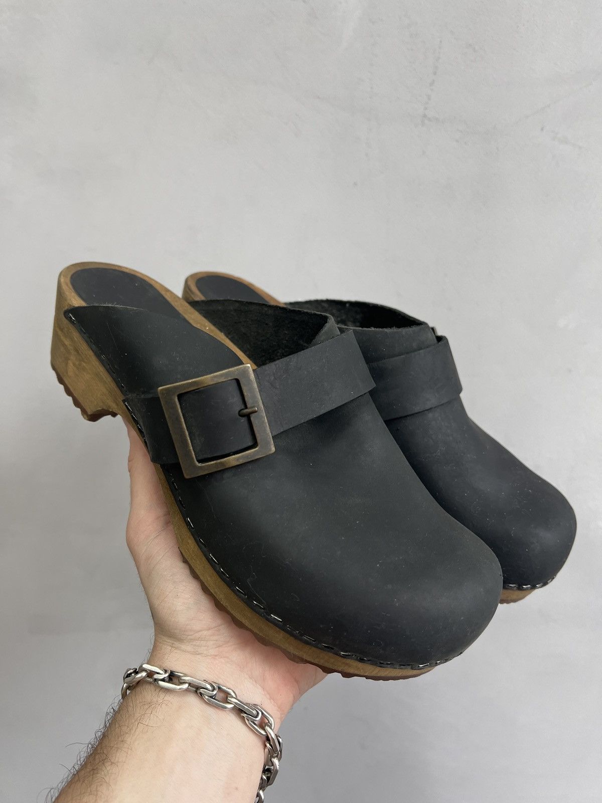 Other 90s LEATHER GLOGS boots avant garde platform guidi style Size US 8 / IT 38 - 1 Thumbnail