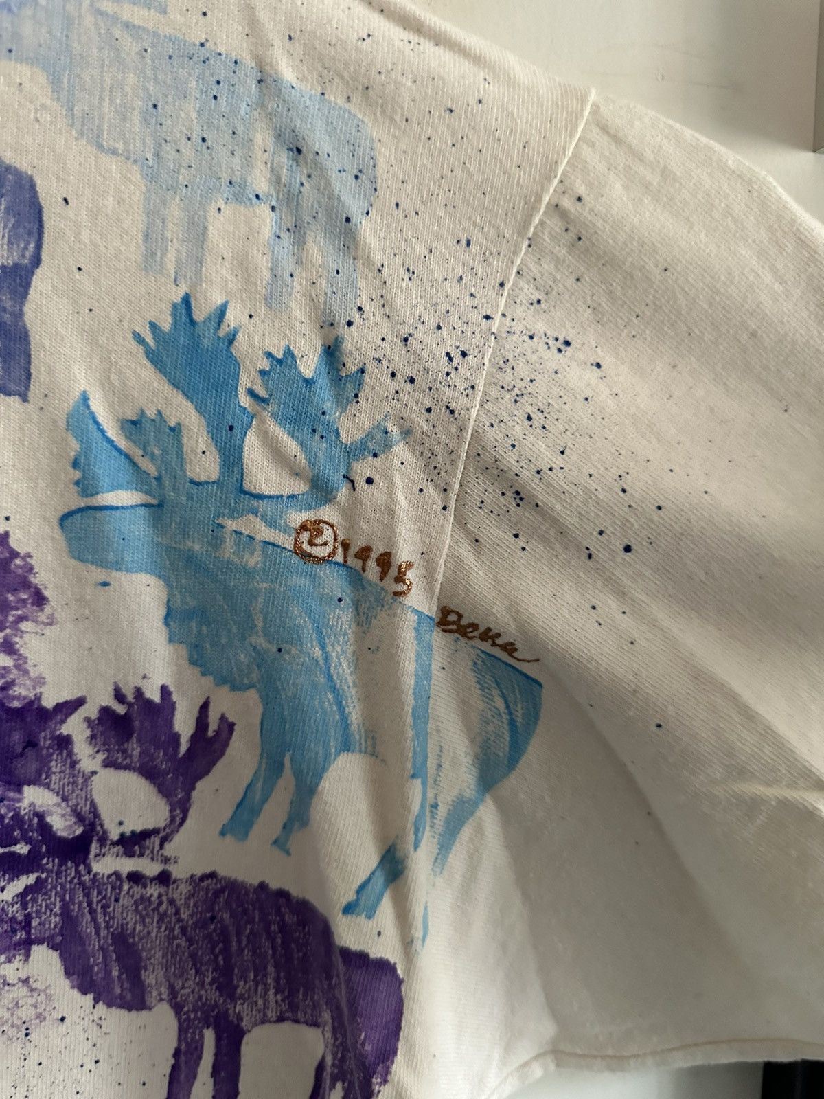 Vintage university of alaska museum vintage handmade art tee 🫎 Size US L / EU 52-54 / 3 - 4 Thumbnail