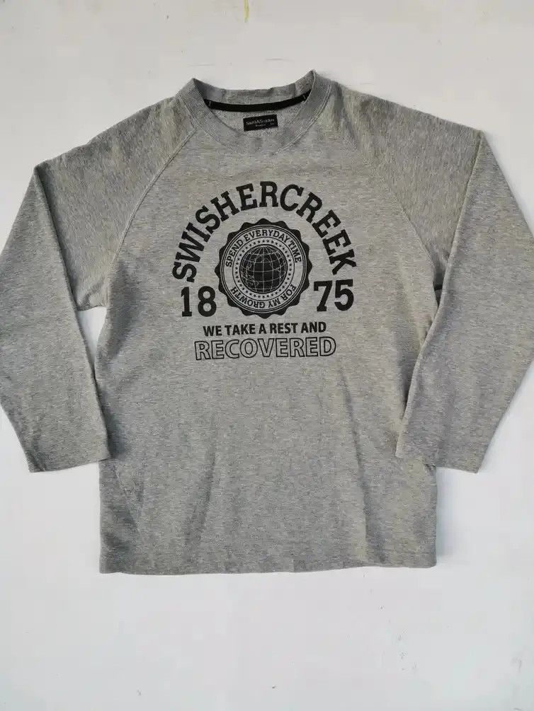 Japanese Brand Smith & Stricker: Swishercreek 1875 Big Logo Sweatshirt Size US L / EU 52-54 / 3 - 1 Thumbnail