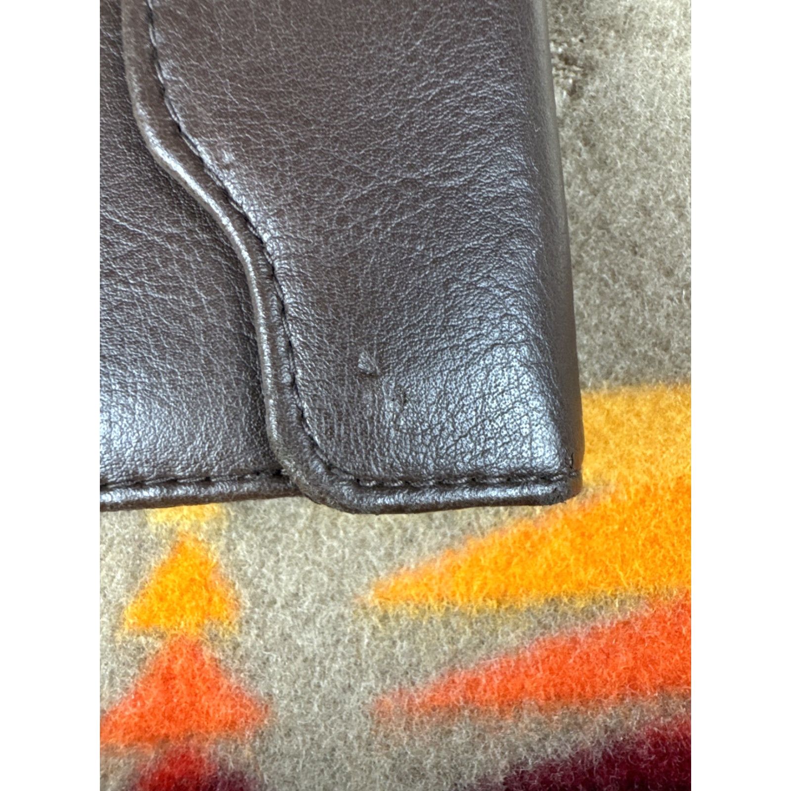 Vintage Unbranded Wallet Mens Leather Tri Fold Snap Brown Size ONE SIZE - 2 Thumbnail