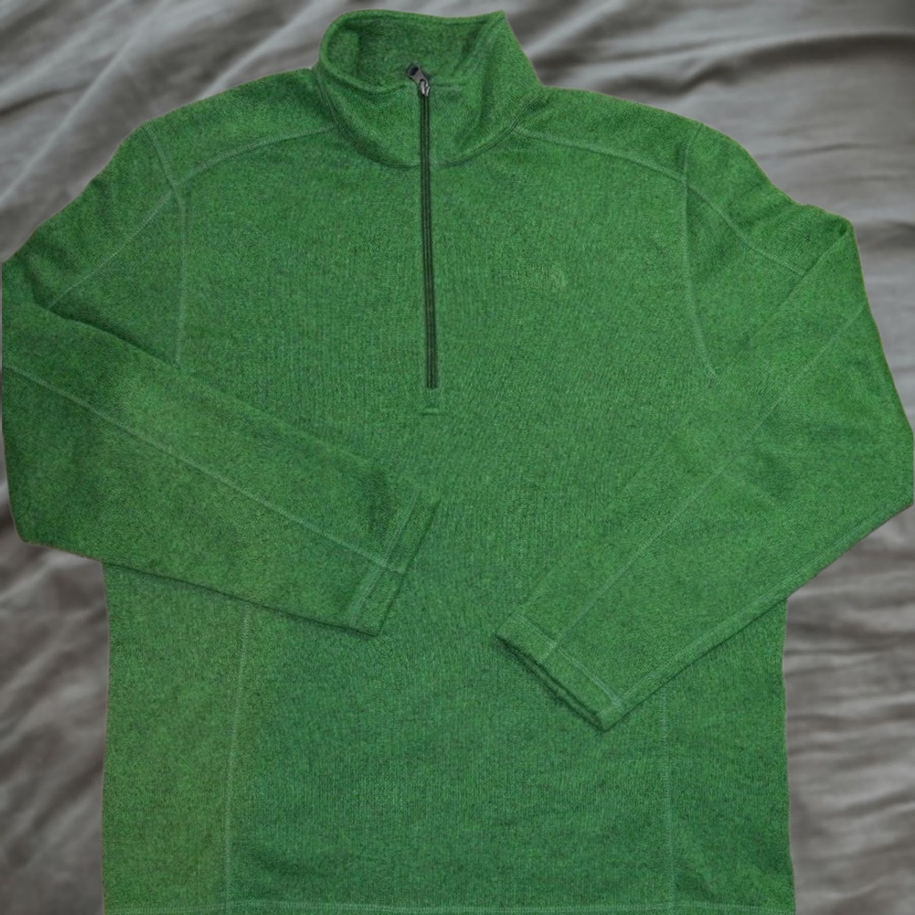 The North Face The North Face TNF Green 1/4 Zip Pull Over Jacket Mens Large Size US L / EU 52-54 / 3 - 1 Thumbnail