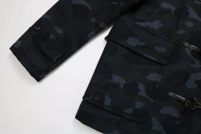 Bape Black Camouflage Hooded Toggle Coat Size US L / EU 52-54 / 3 - 4 Thumbnail