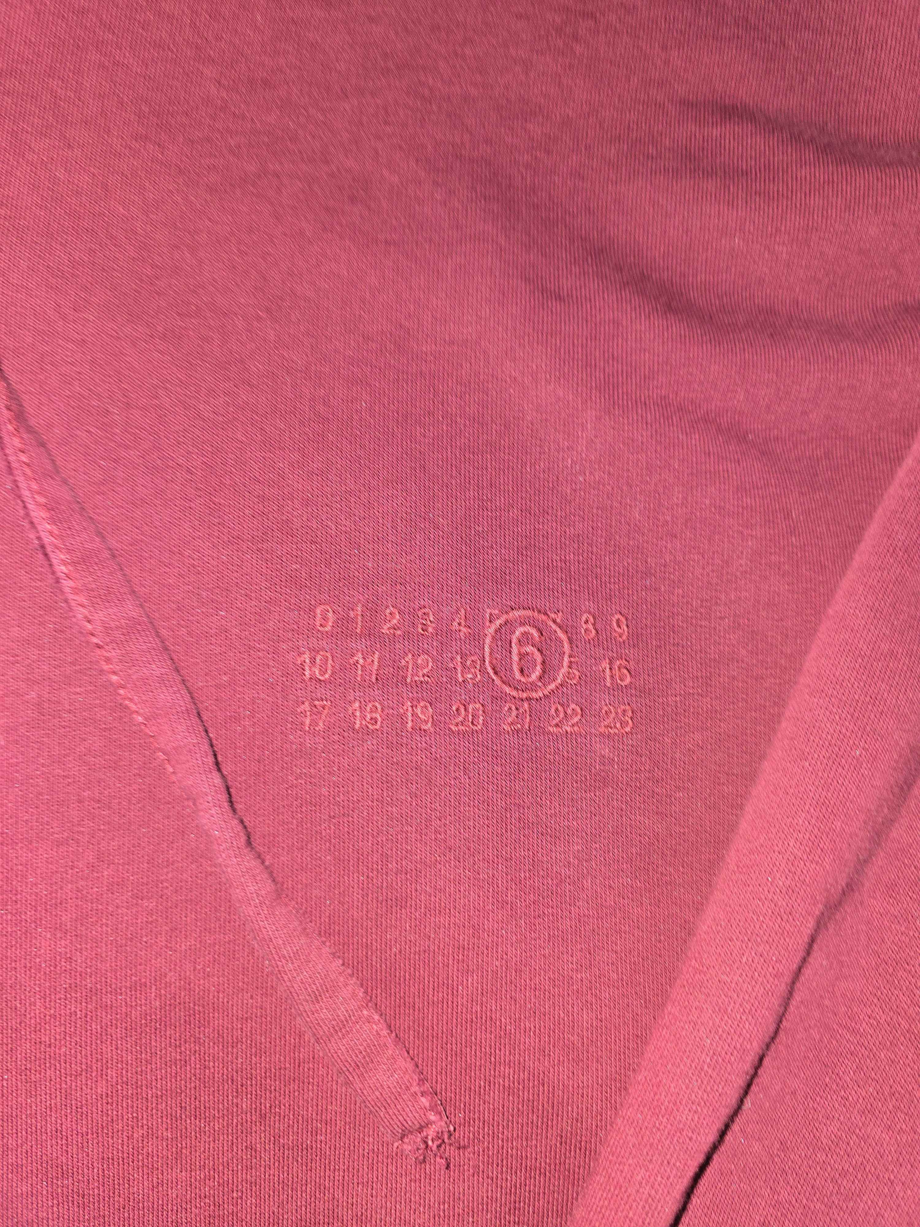MM6 Burgundy MM6 Logo Hoodie Size US XL / EU 56 / 4 - 4 Thumbnail