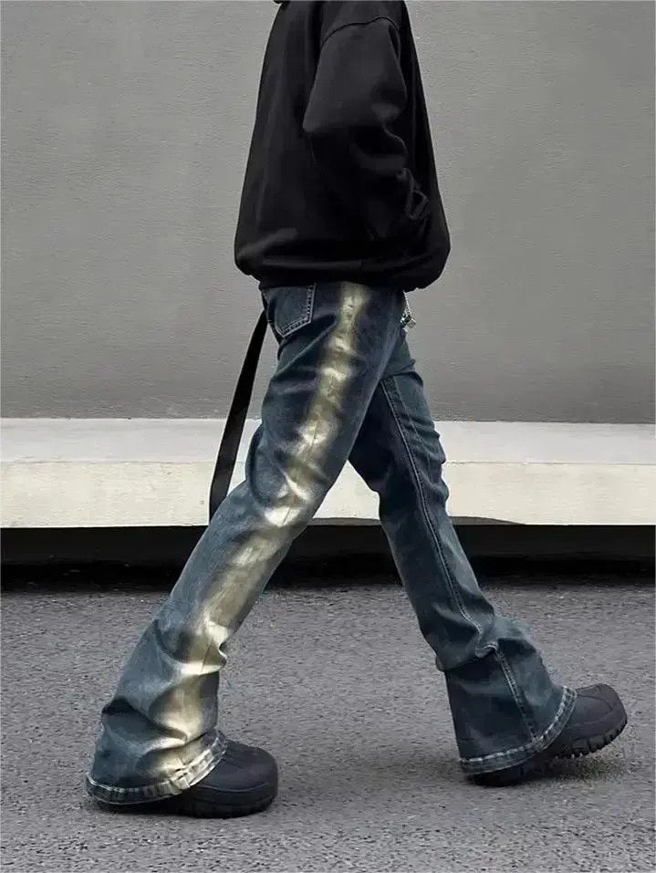 Japanese Brand Straight washed gradient jeans Size US 32 / EU 48 - 3 Thumbnail