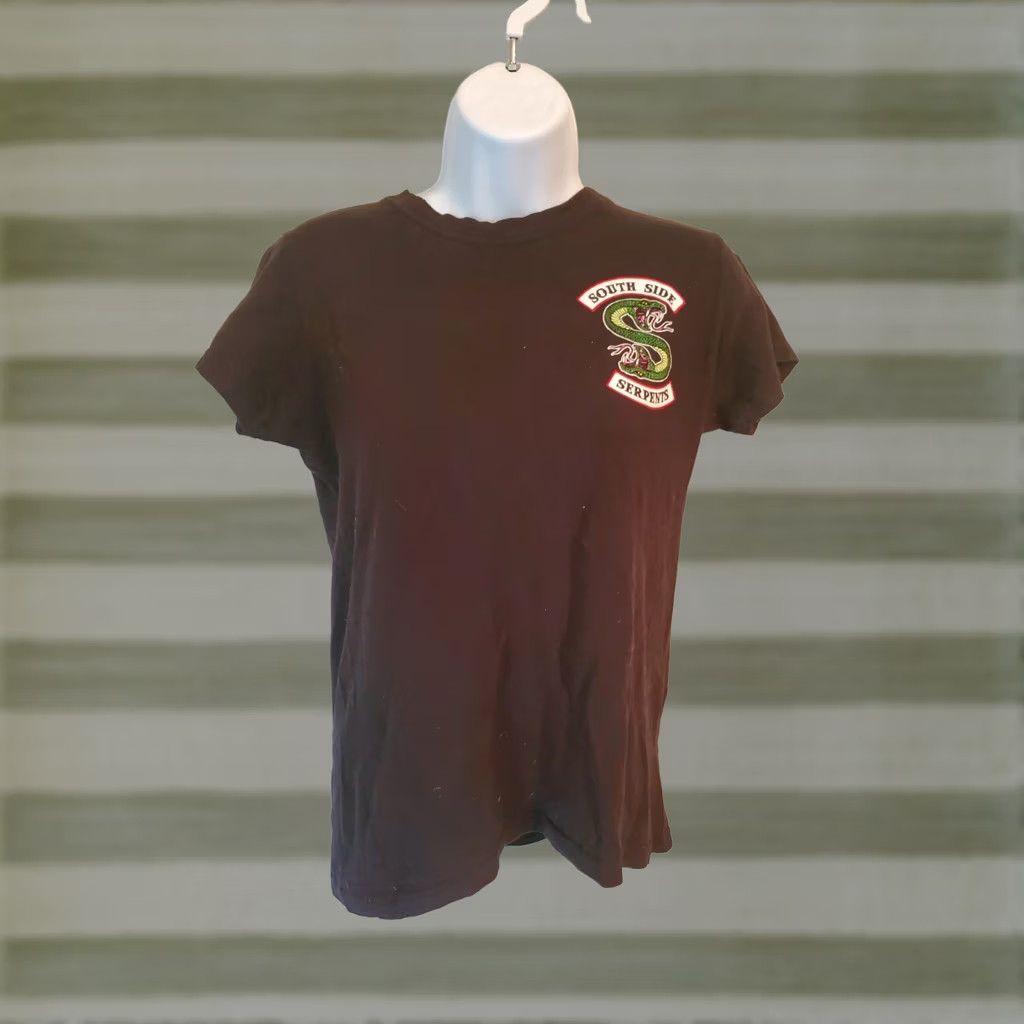Ripple Junction VINTAGE Riverdale TV Show South Side Serpents Official Women's Juniors T-Shirt M Size M / US 6-8 / IT 42-44 - 1 Thumbnail