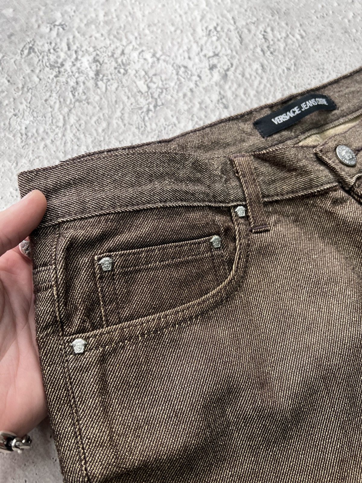 Versace Y2K RARE MEDUSA VERSACE JEANS PANTS WOOL/cotton Size US 34 / EU 50 - 6 Thumbnail