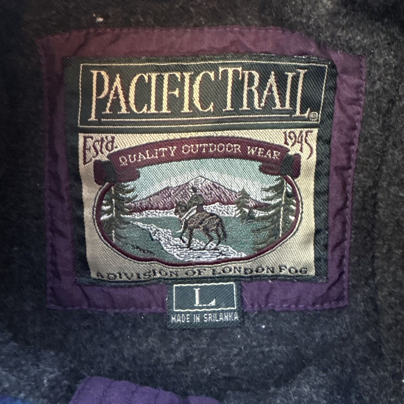 Pacific Trail Pacific Trail Womens Vintage 90s Ski Jacket Purple Black Size L / US 10 / IT 46 - 3 Thumbnail