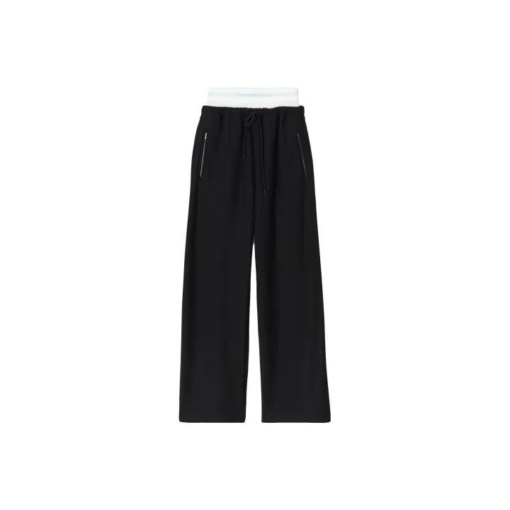 Alexander Wang Wide Leg Sweatpants with Detachable Logo 0079