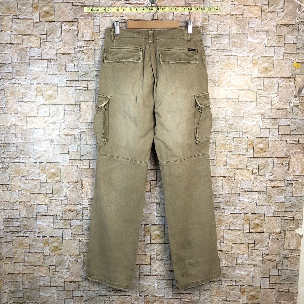 Japanese Brand Think Pink faded Cargo utility Multipocket Pants #A1160 Size US 29 - 16 Thumbnail
