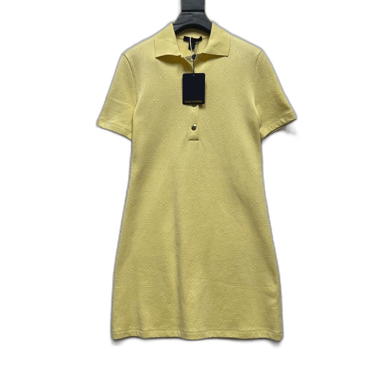 Louis Vuitton Louis Vuitton Yellow Knit Polo Dress - dmc Size M / US 6-8 / IT 42-44 - 1 Thumbnail