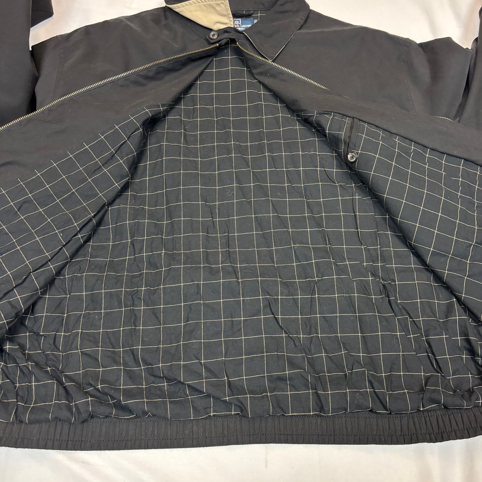 Polo Ralph Lauren VTG 90s Polo Ralph Lauren Bomber Jacket Plaid Black 2XL Size US XXL / EU 58 / 5 - 9 Thumbnail