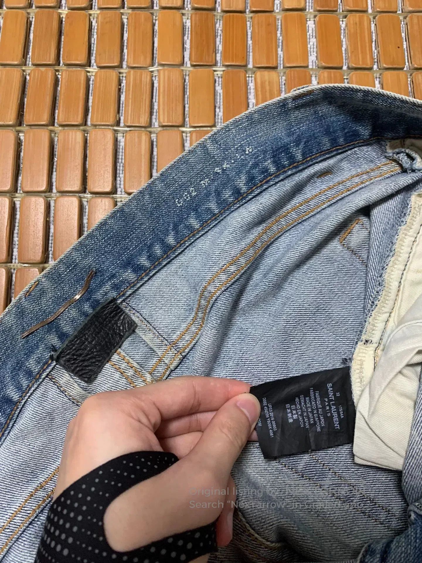 Saint Laurent Paris Saint Laurent SLP Distressed Denim Jeans. Size US 32 / EU 48 - 3 Thumbnail