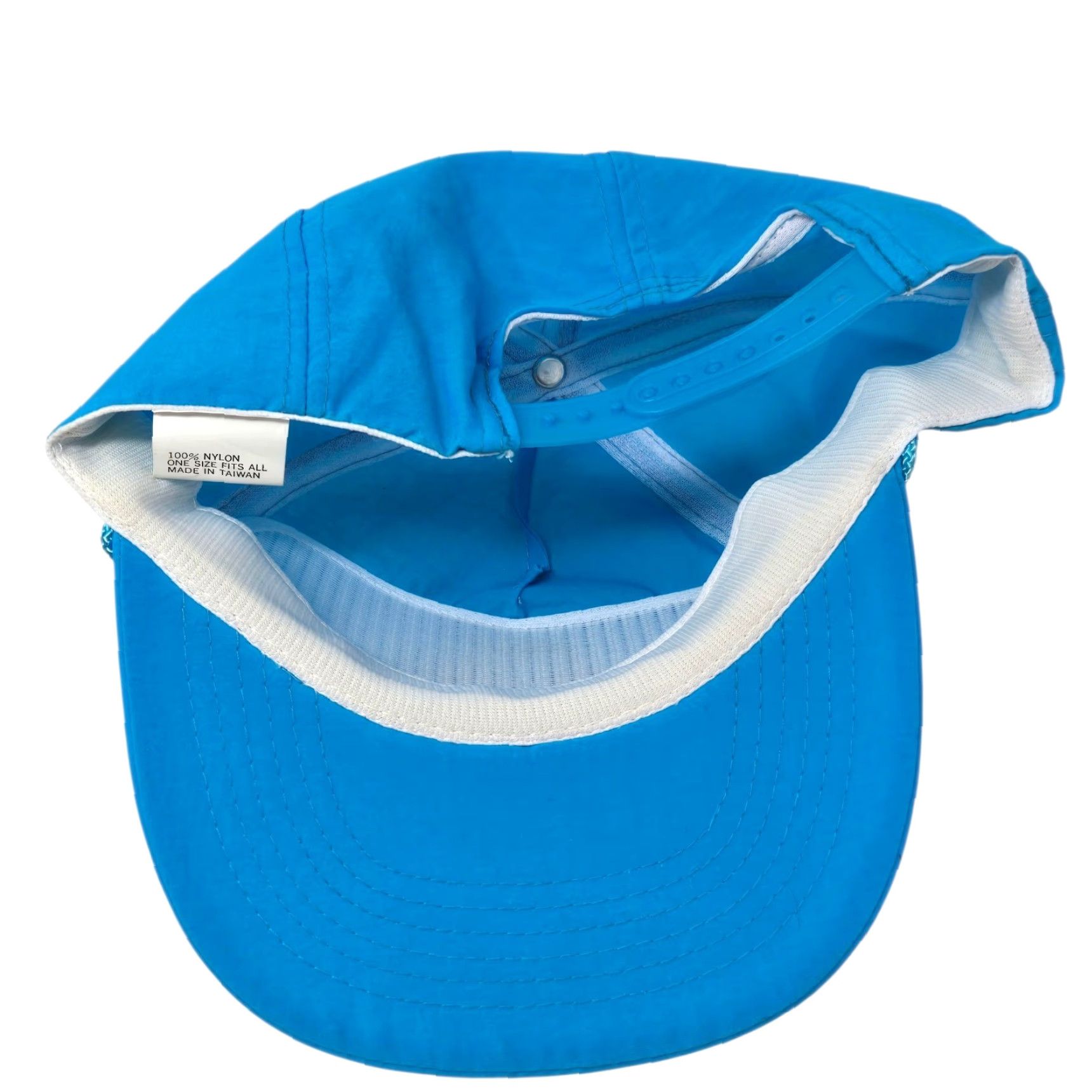 Vintage VINTAGE Big A Auto Parts Snapback Hat Blue 100% Nylon Rope Adjustable Mens Blue & White 80's 90's Size ONE SIZE - 6 Thumbnail