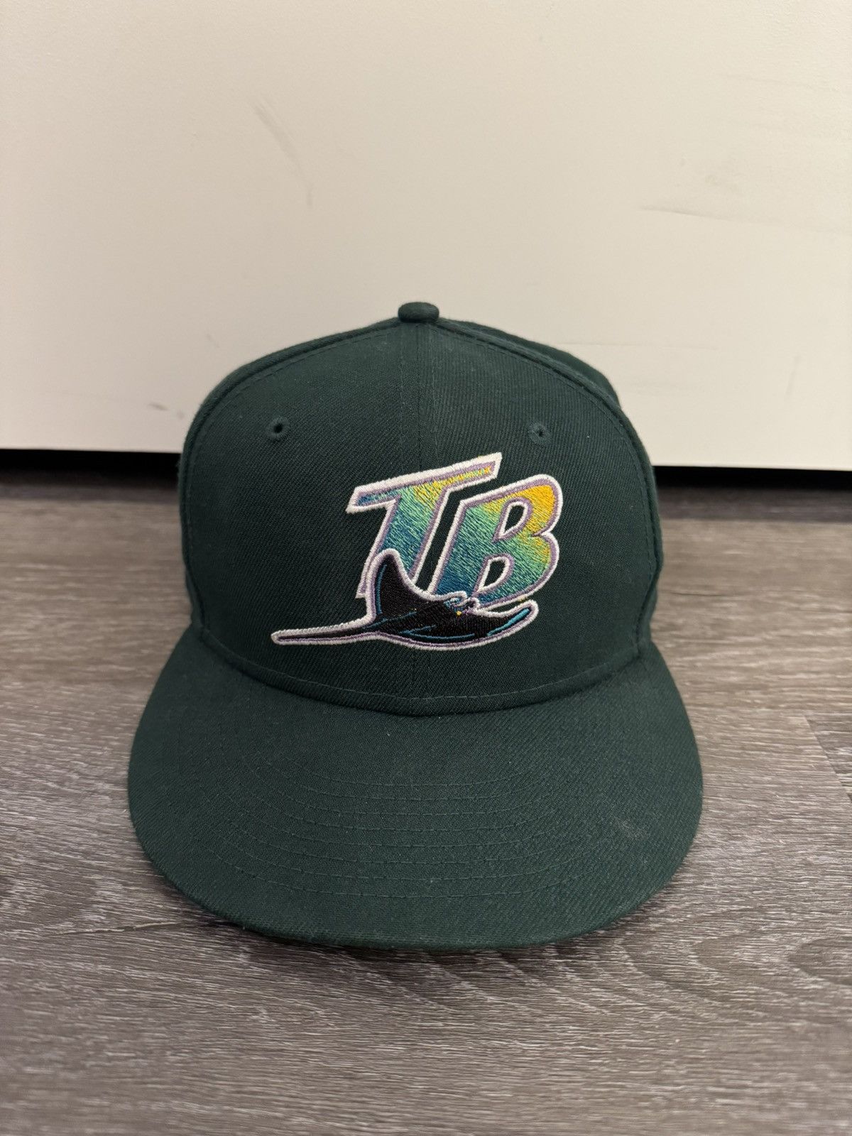 MLB Tampa Bay Rays New Era MLB Custom Green Baseball Hat 7 1/4 Size ONE SIZE - 1 Thumbnail