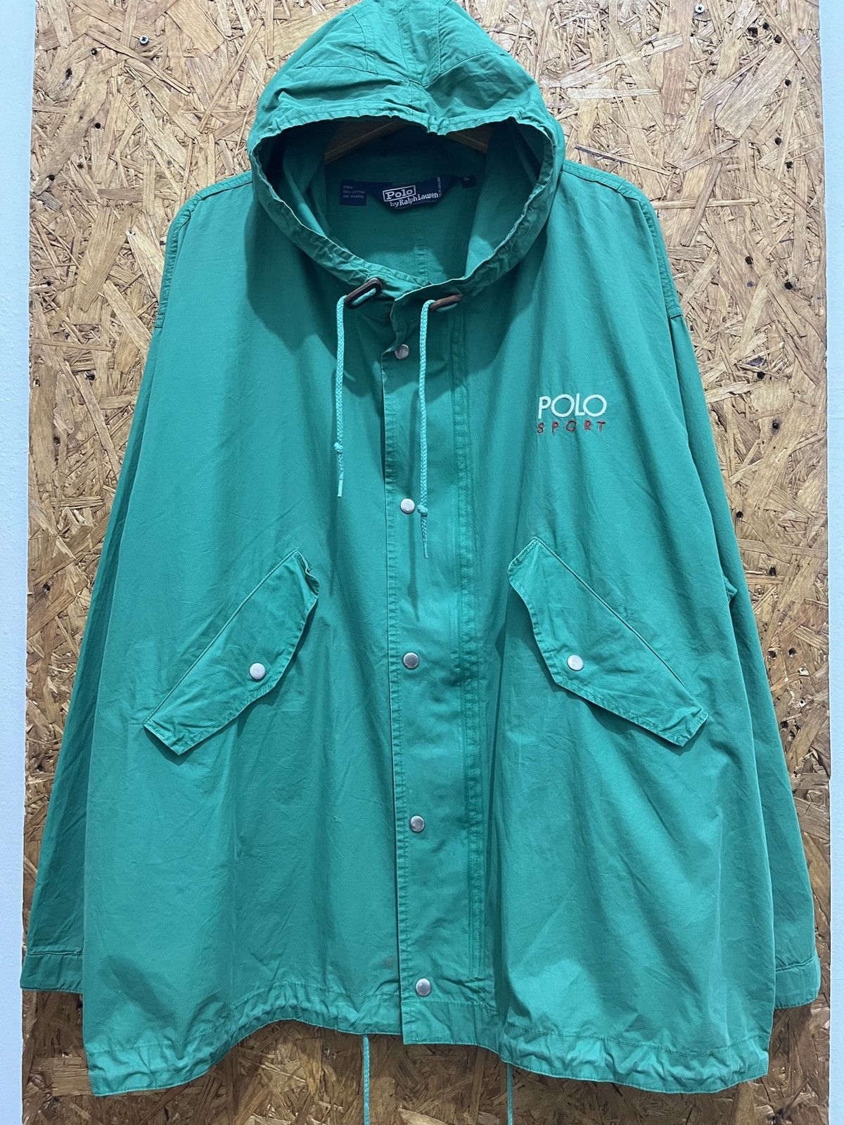 image of Lo Life x Polo Ralph Lauren vintage 90's OG Polo Ralph Laurent Jacket in Green, Men's (Size 2XL)