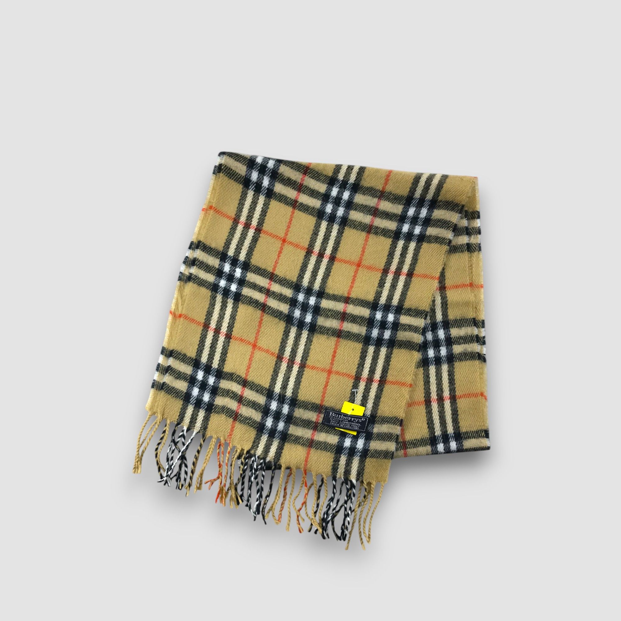 Burberry Vintage Burberry Scarf Wool Cashmere Muffler Scarves Size ONE SIZE - 3 Thumbnail