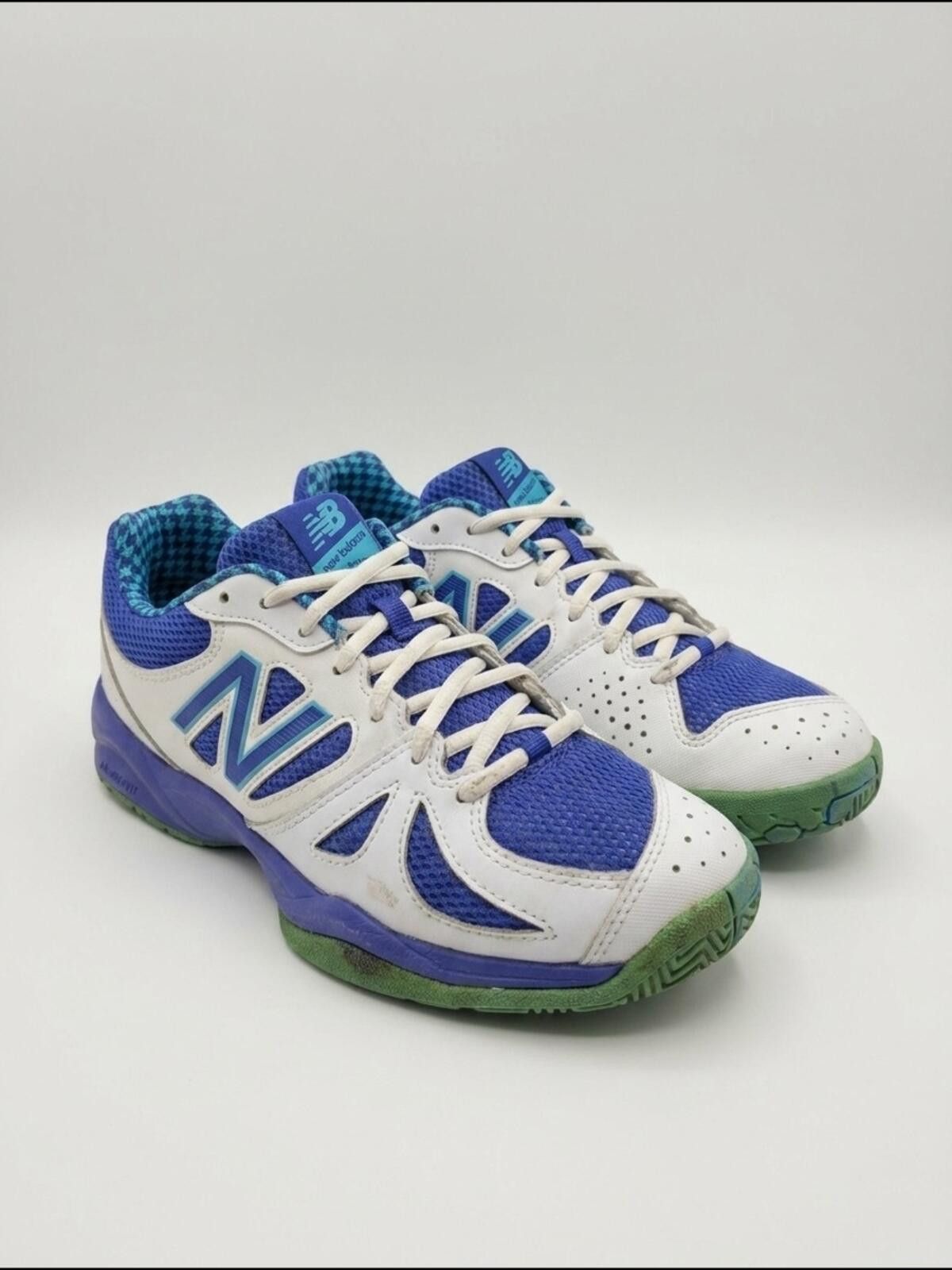 New Balance New Balance Blue & White Athletic Sneakers Size US 8 / IT 38 - 1 Thumbnail