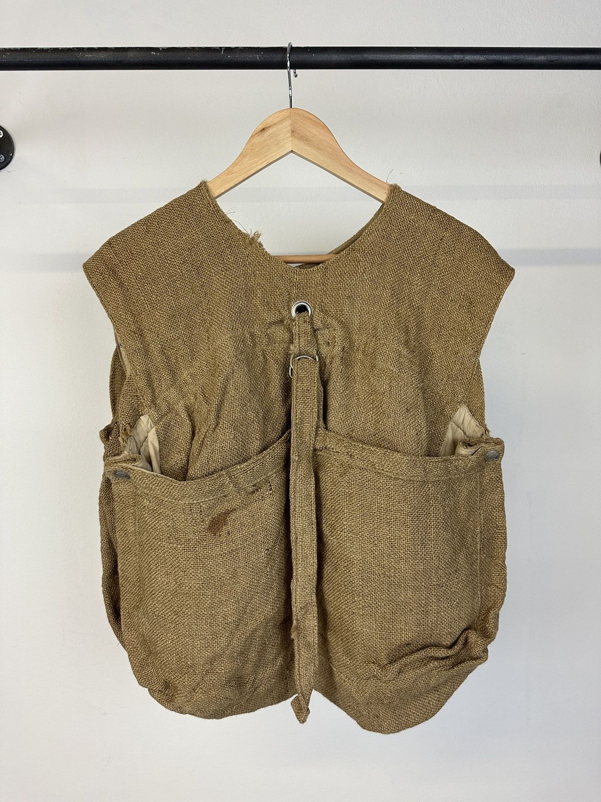 Armani 1990s Armani Jeans jute military vest | Grailed