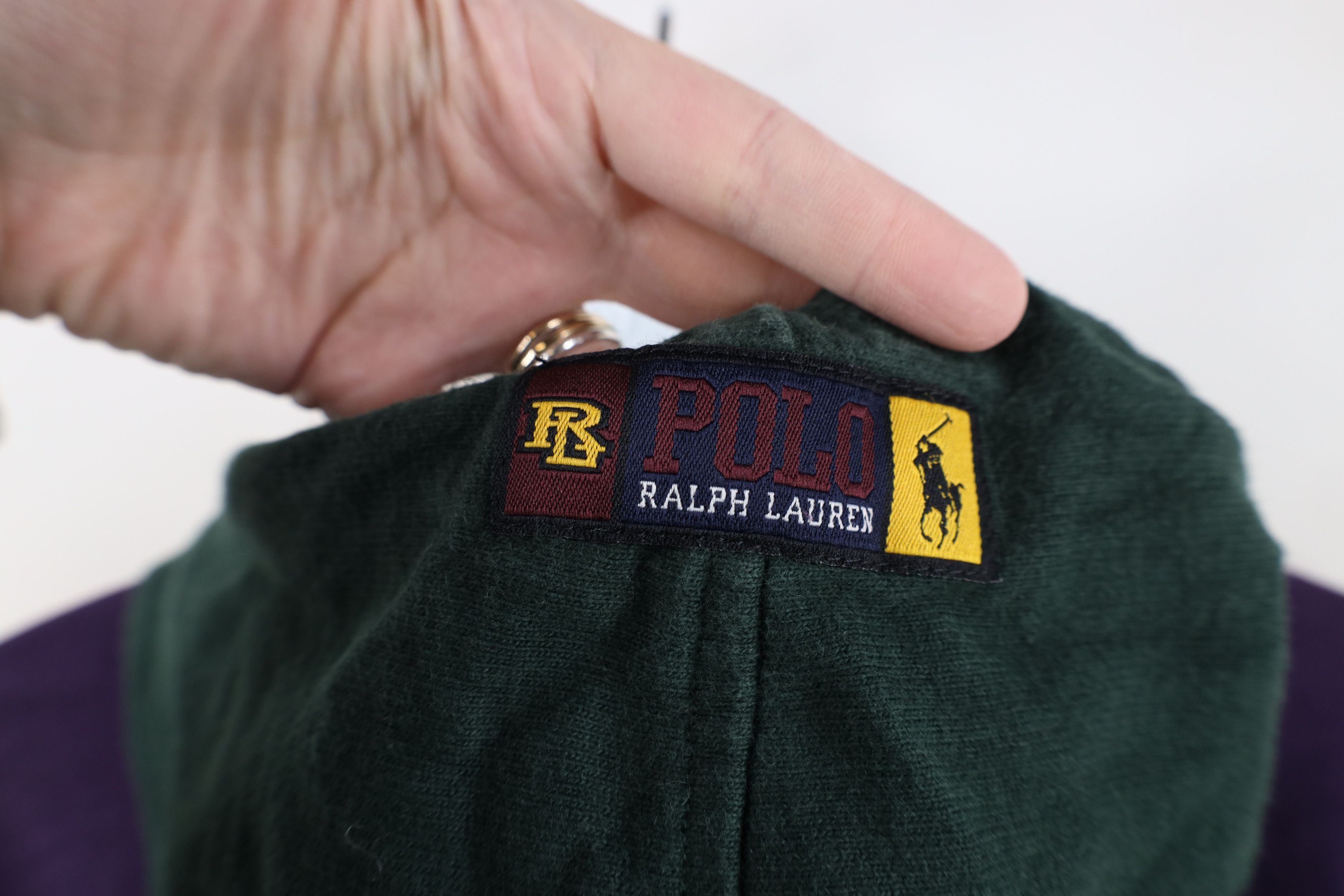 Ralph Lauren Deadstock Vintage 90s Ralph Lauren Letter Spell Out Hoodie Size XL / US 12-14 / IT 48-50 - 10 Thumbnail