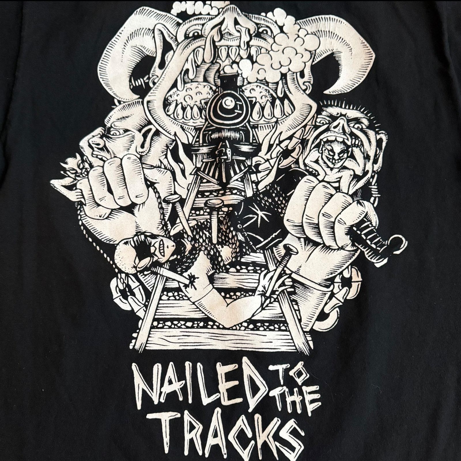 Band Tees Backtrack Band Nailed to The Track Size M Hardcore NYHC Size US M / EU 48-50 / 2 - 5 Thumbnail