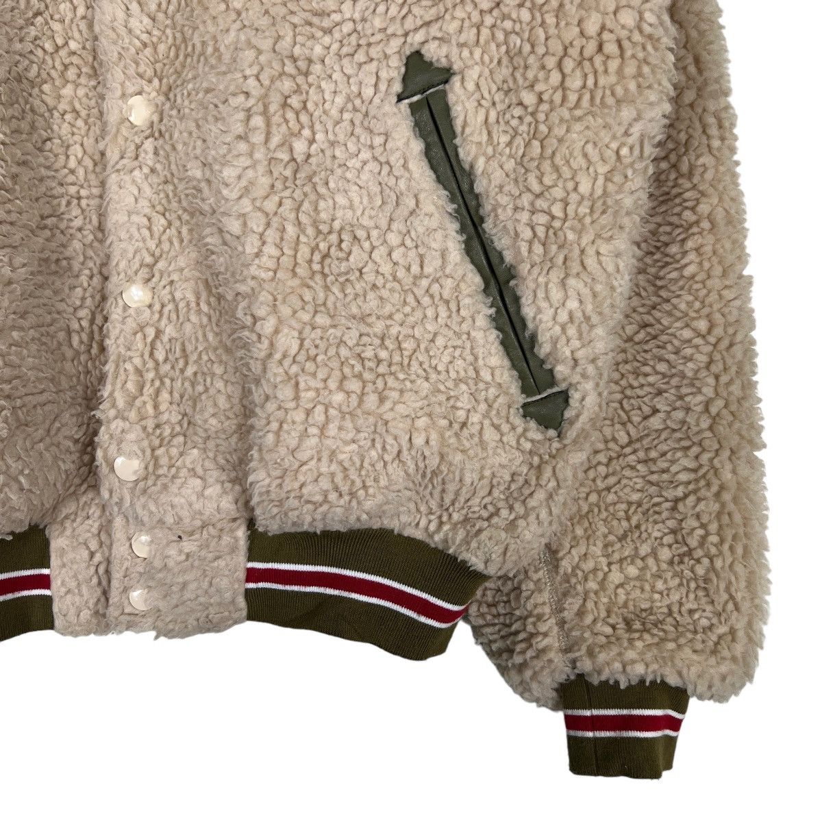 Japanese Brand 🔥 RODEO CROWN DEEP PILE FLEECE BOMBER JACKET Size US M / EU 48-50 / 2 - 5 Thumbnail