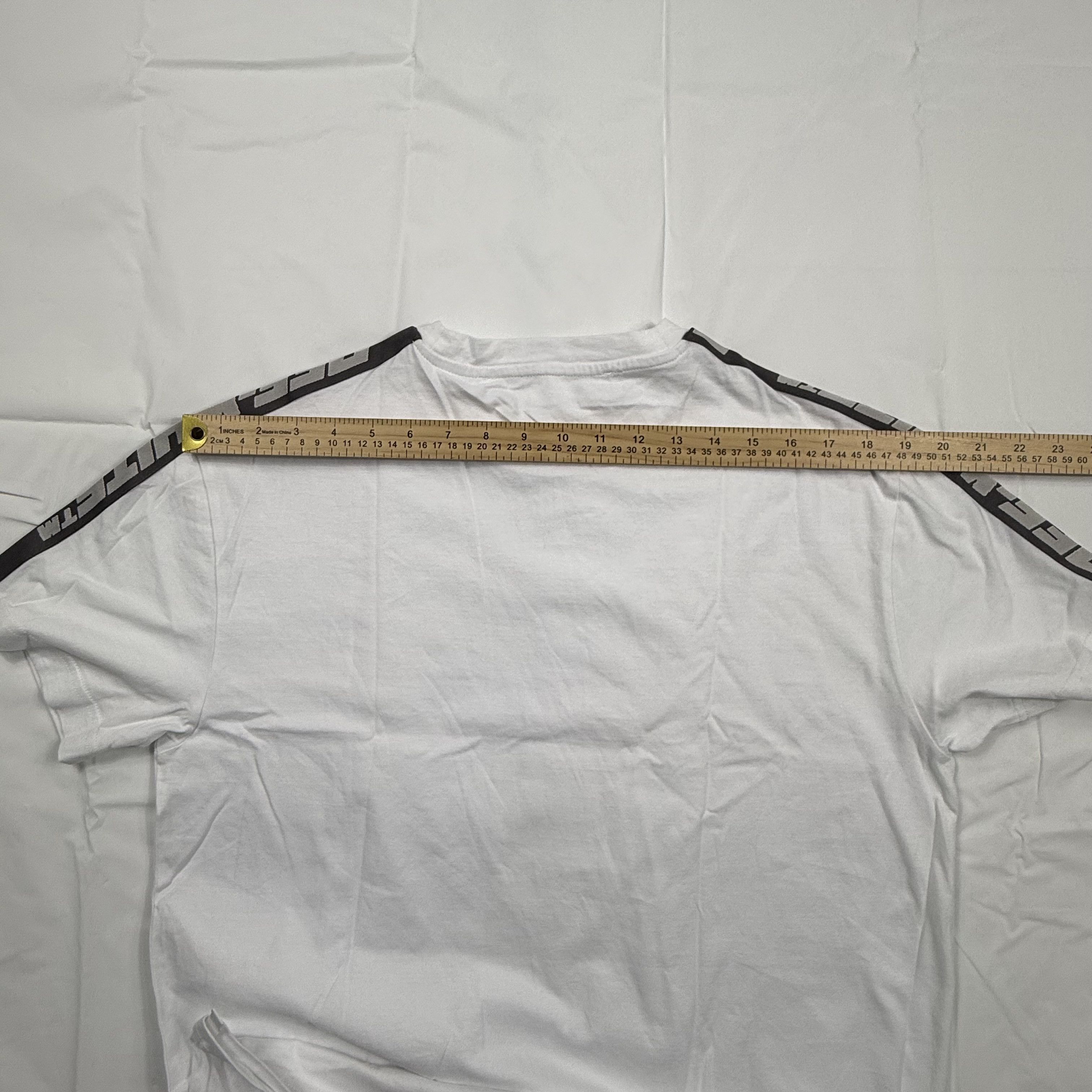 Off-White Off-White Athleisure White T-Shirt Logo Shoulder Tape Size US L / EU 52-54 / 3 - 10 Thumbnail