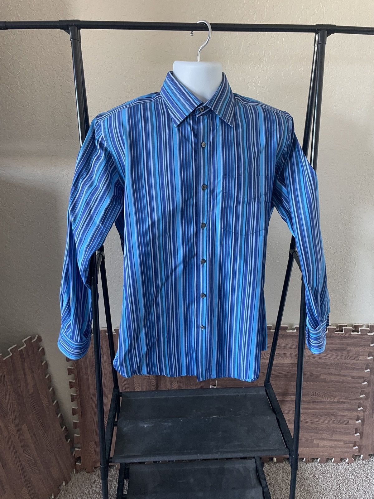 Paul Smith Striped Cotton Button Front shirt Size US M / EU 48-50 / 2 - 1 Thumbnail