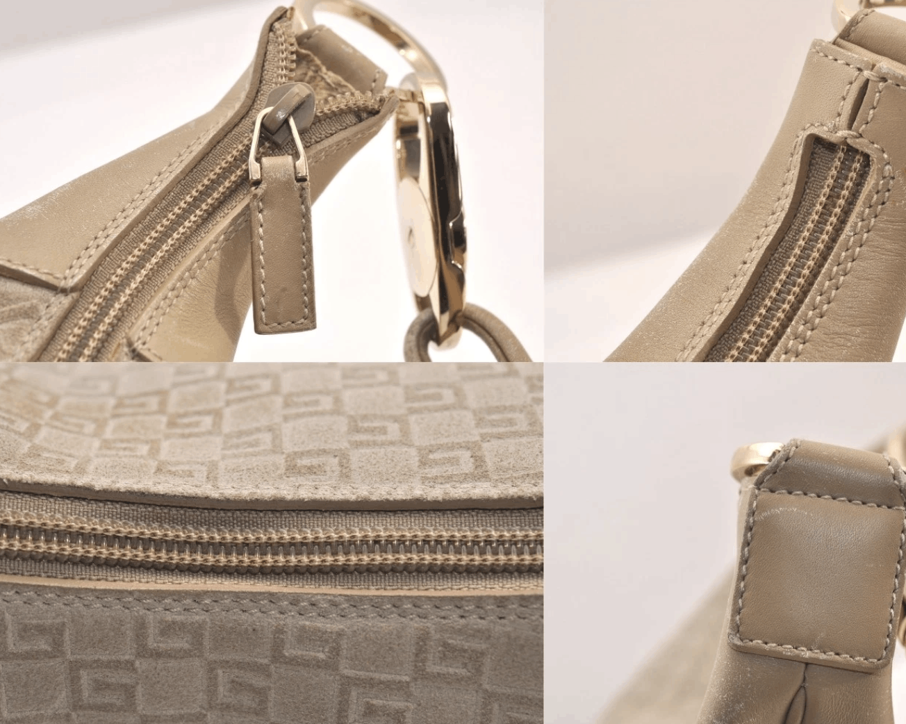 Gucci Gucci GG suede beige hobo leather bag Size ONE SIZE - 5 Thumbnail
