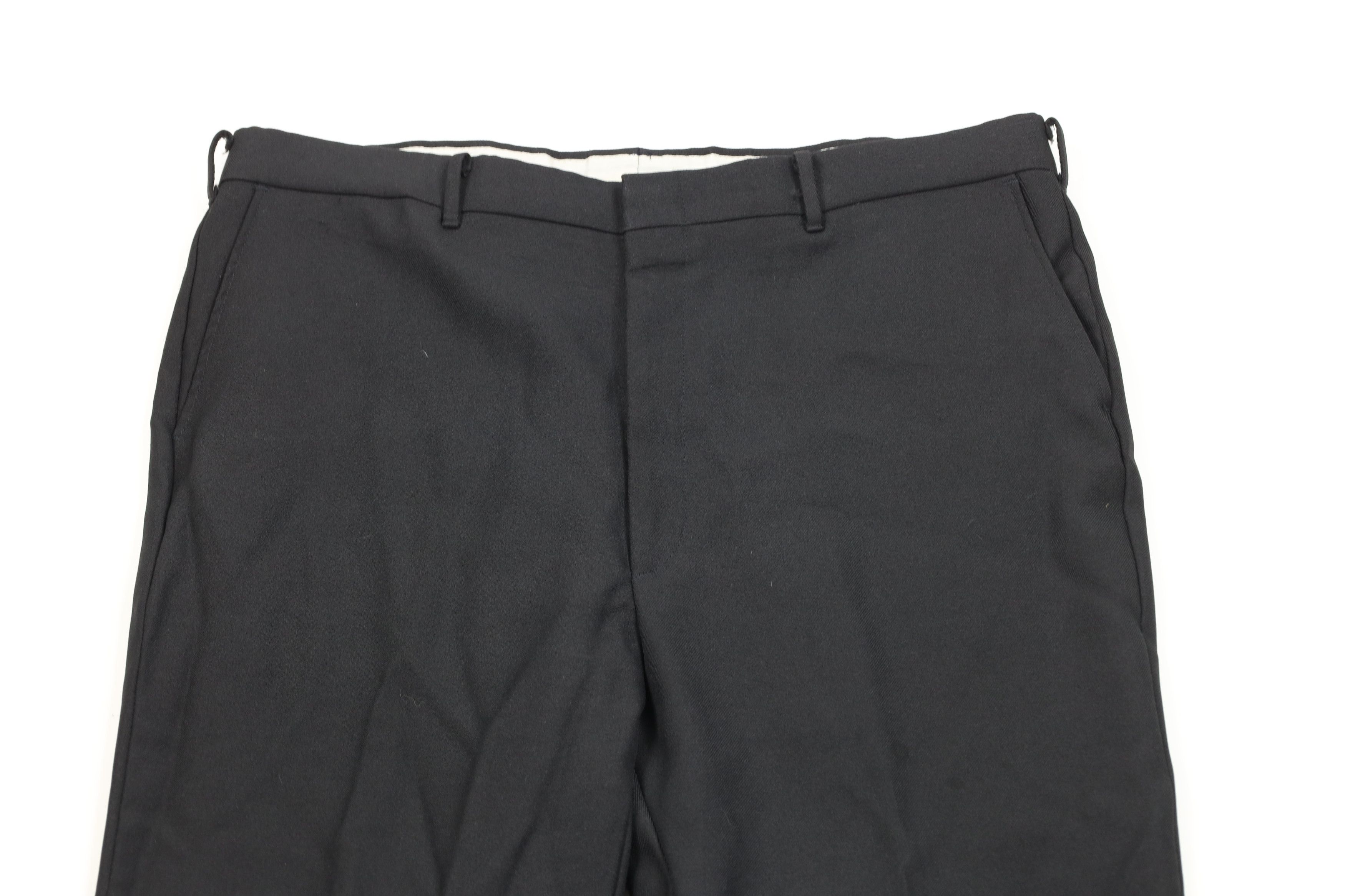 Vintage Vintage 70s Streetwear Knit Wide Leg Chino Pants Black USA Size US 40 / EU 56 - 2 Thumbnail