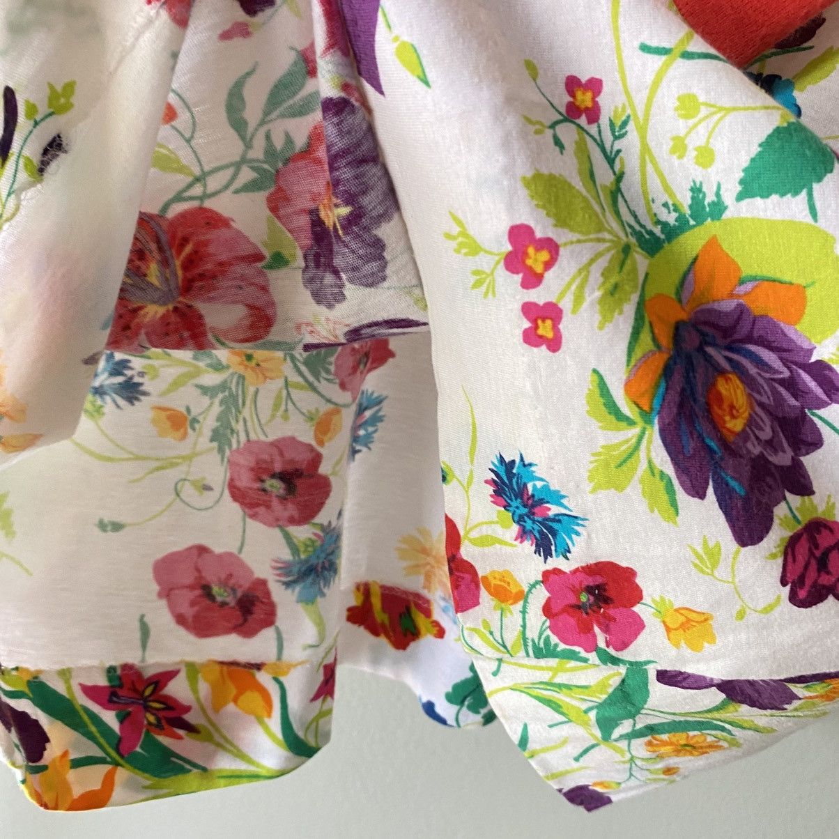 Gucci GUCCI Floral Tee with Red Trim & Bow Size M / US 6-8 / IT 42-44 - 12 Thumbnail