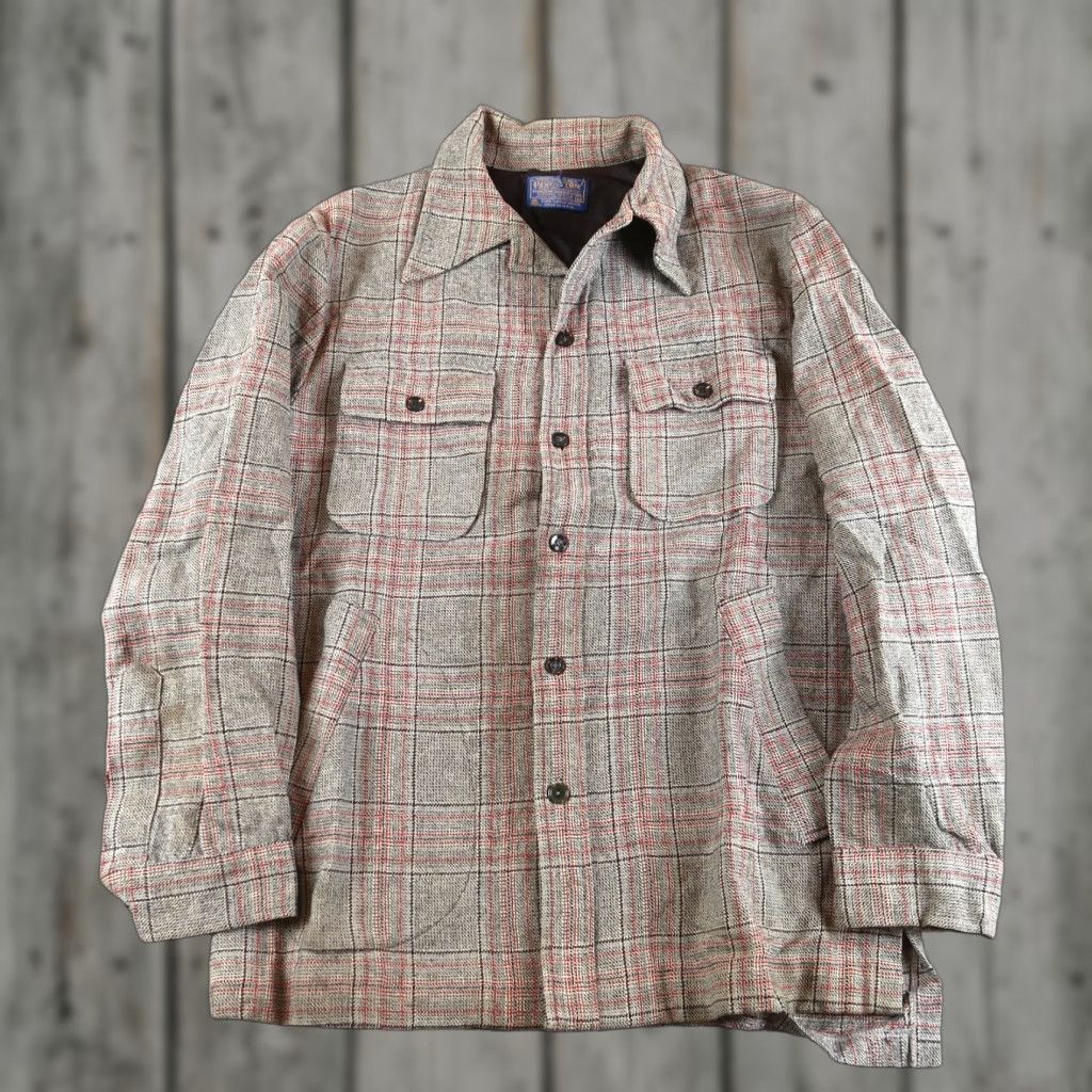 Pendleton VTG Pendleton Shirt Jacket Mackinaw Plaid Wool 60s M Men Multicolor 1960s Hunting Classic Size US M / EU 48-50 / 2 - 1 Thumbnail
