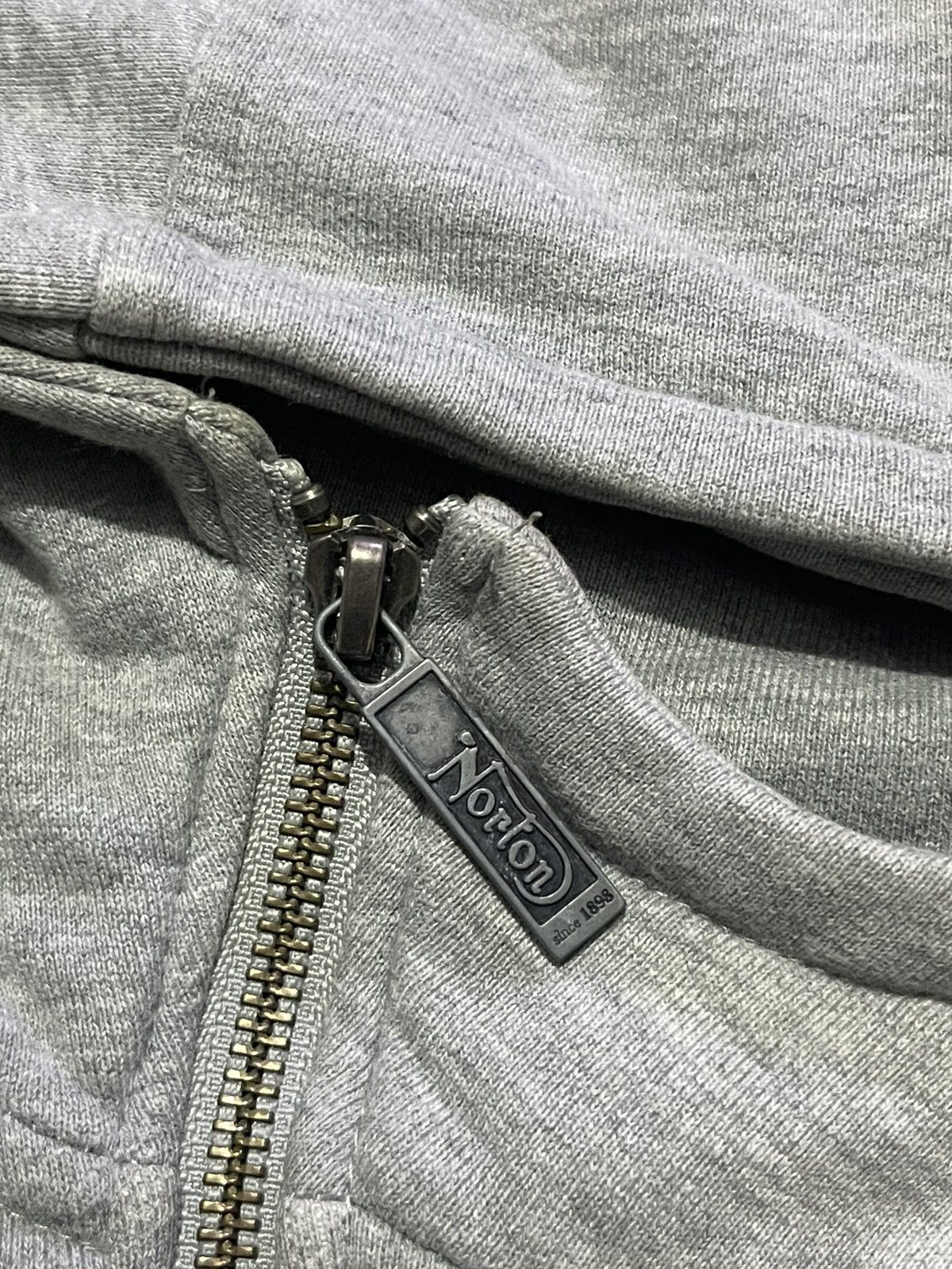 If Six Was Nine NORTON Y2K ZIPPER HOODIE with full embroidery motif Size US L / EU 52-54 / 3 - 8 Thumbnail