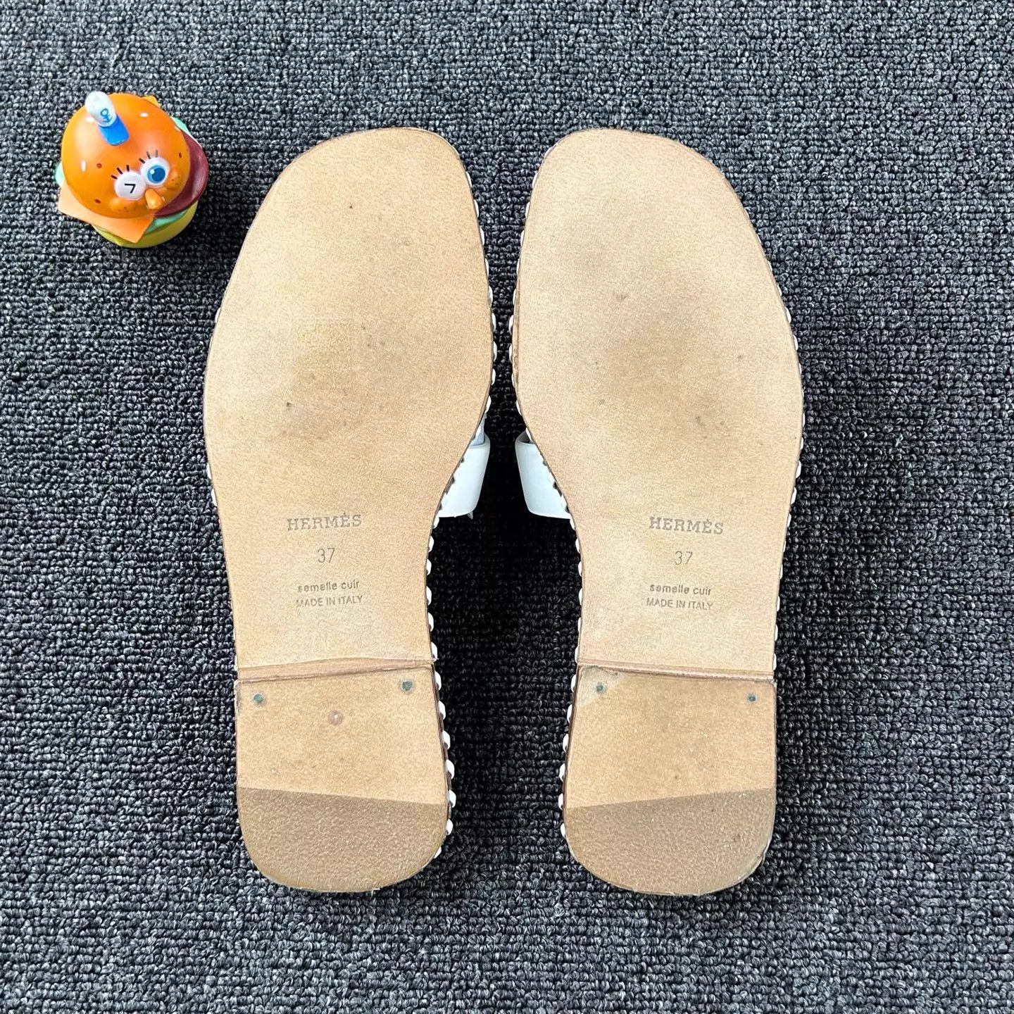 Hermes Hermes White Woven Slippers 37 Size US 6.5 / IT 36.5 - 6 Thumbnail