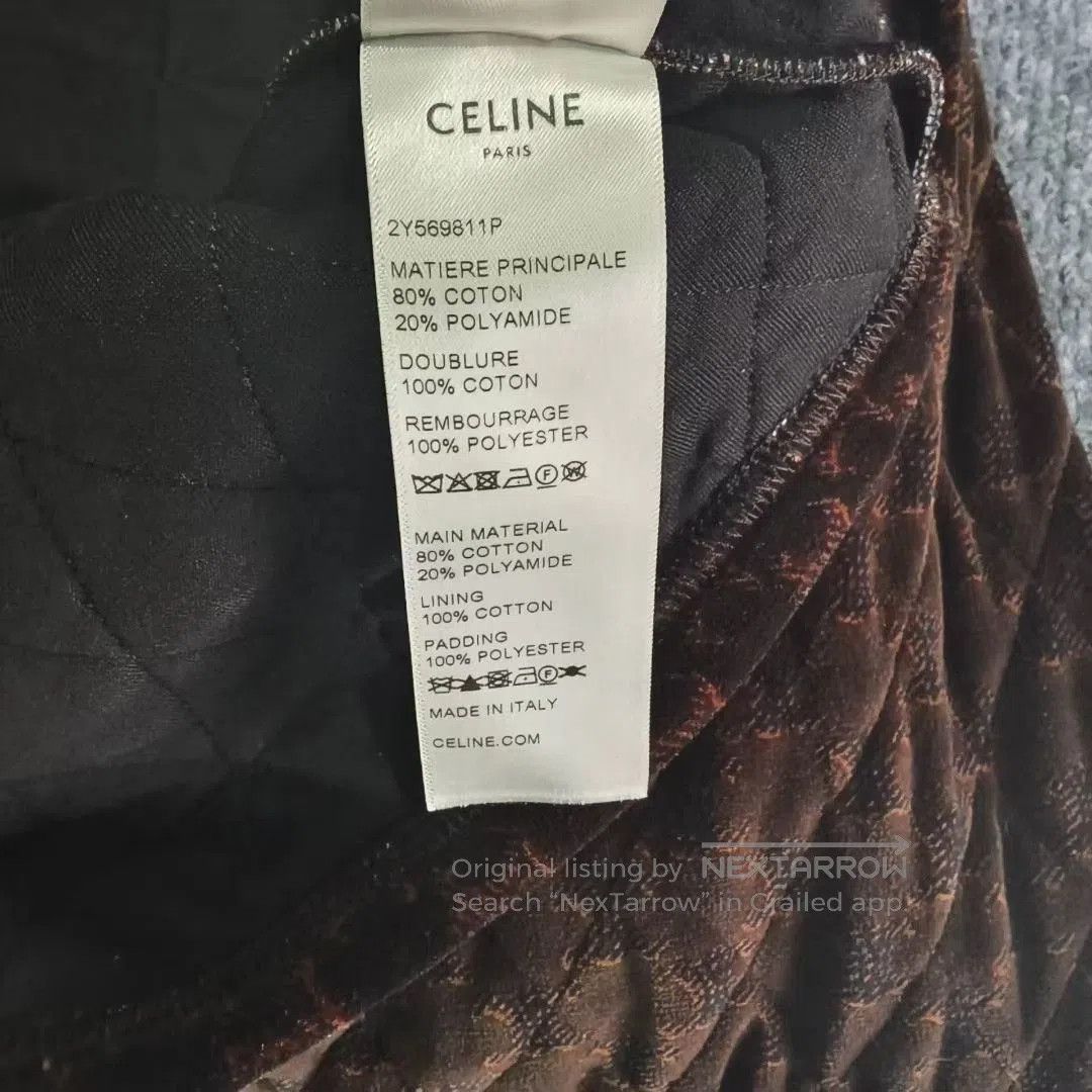 Celine Celine Triumphal Arch Velvet Quilted Jacket. Size XS / US 0-2 / IT 36-38 - 5 Thumbnail