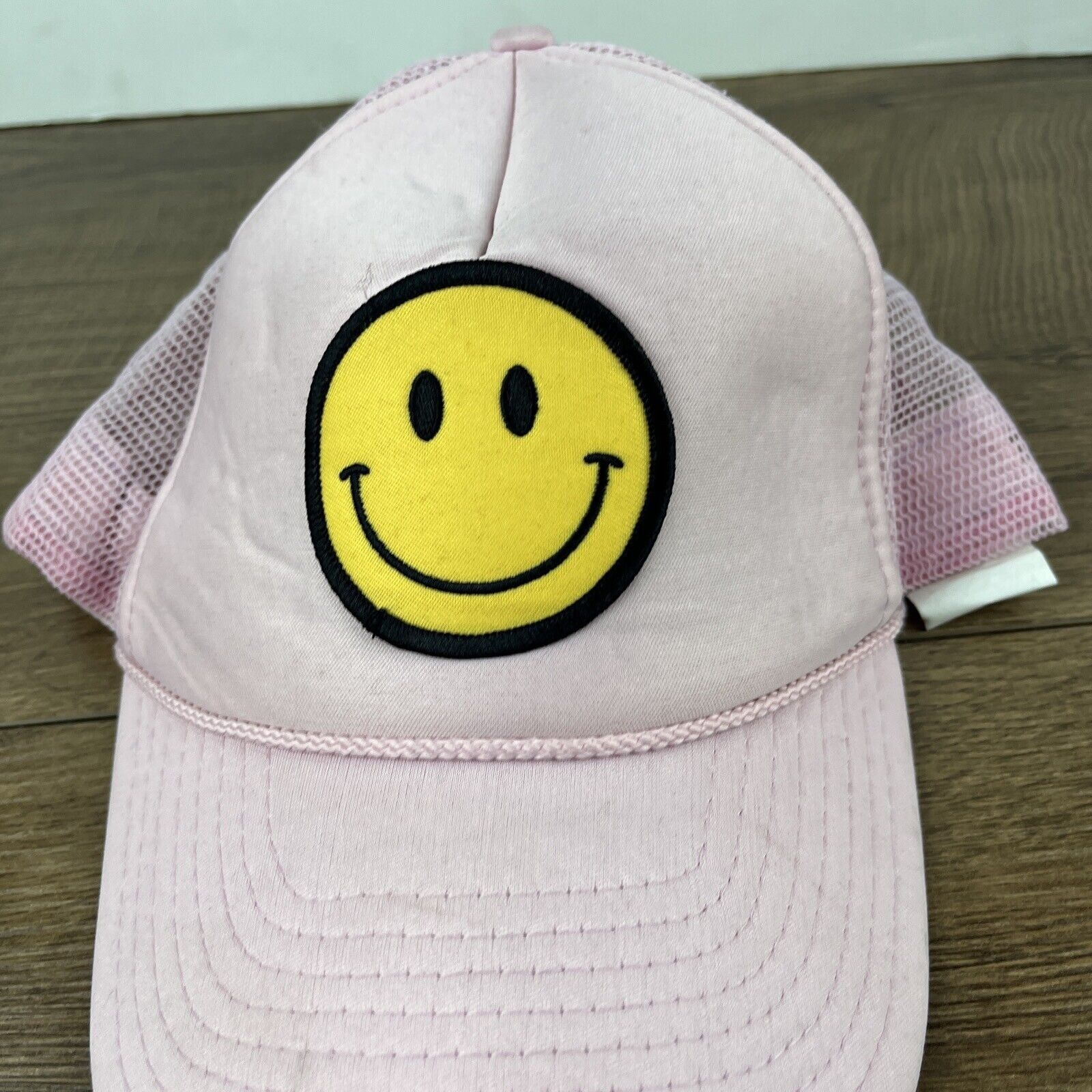 Other Smiley Face Snapback Hat Smile Hat Pink Hat Adjustable Adult Size ONE SIZE - 8 Thumbnail