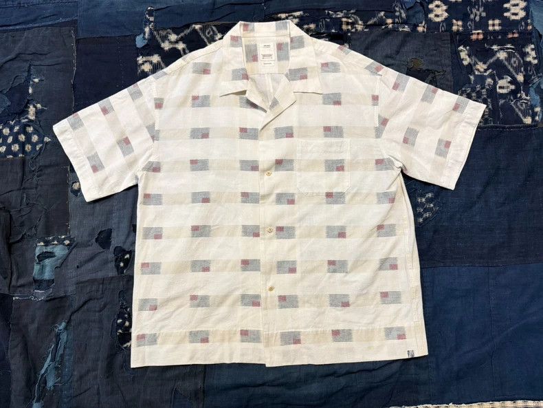 VISVIM Caban Short Sleeve Shirt in Orange
